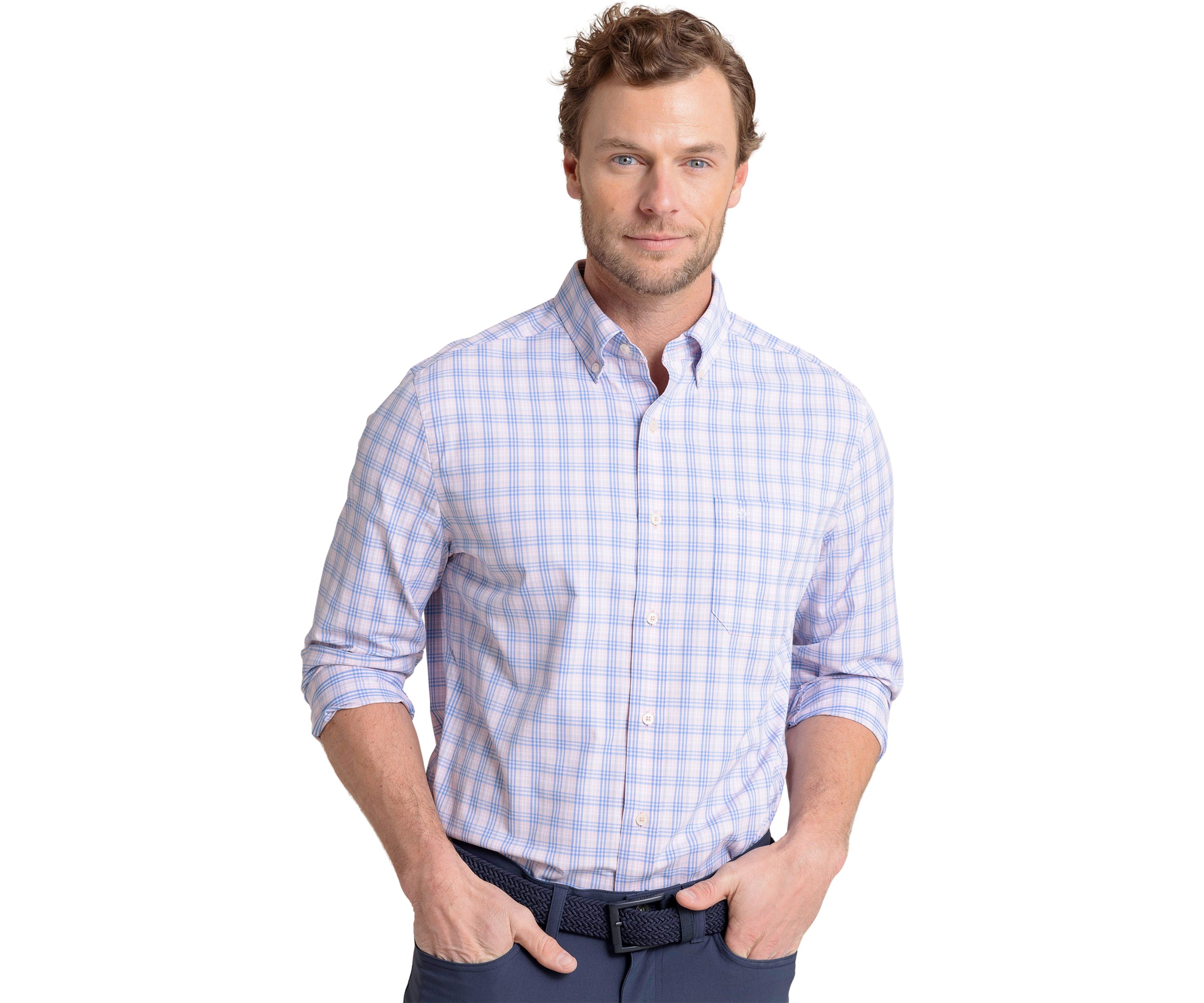 Burkes Beach Plaid Intercoastal Button Down Shirt 