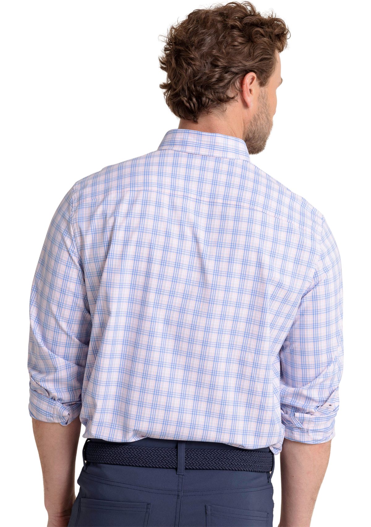 Burkes Beach Plaid Intercoastal Button Down Shirt 