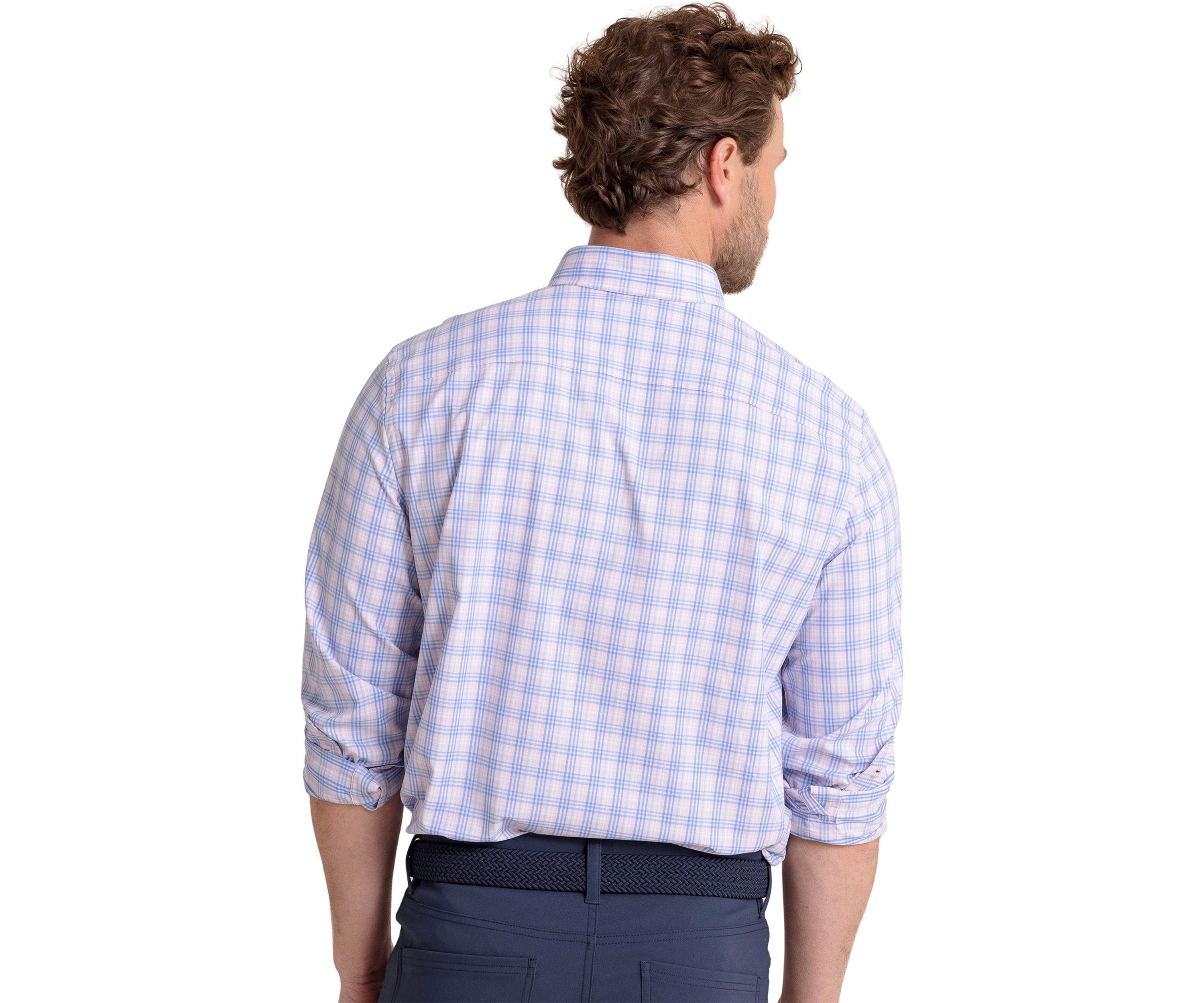 Burkes Beach Plaid Intercoastal Button Down Shirt 