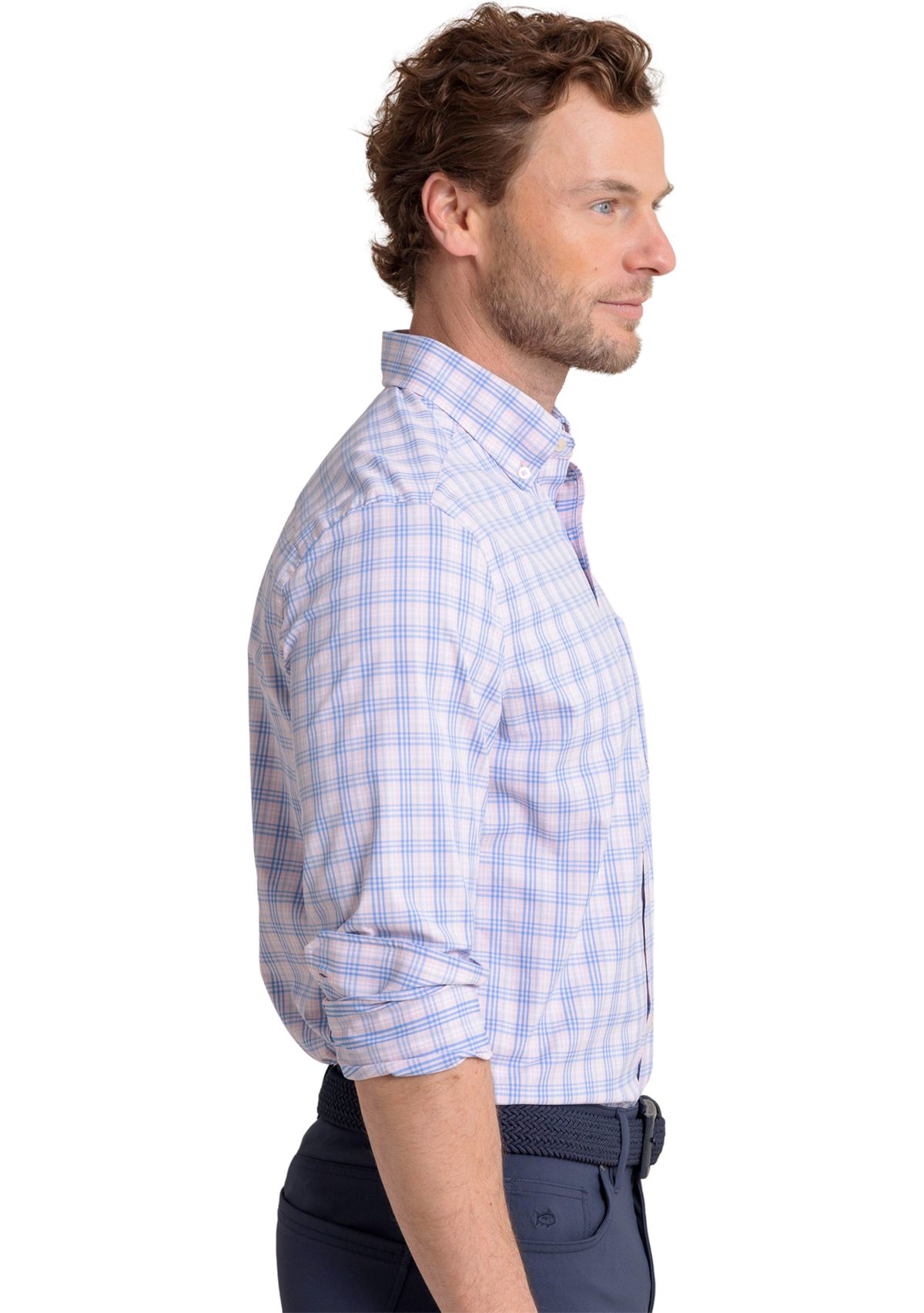 Burkes Beach Plaid Intercoastal Button Down Shirt 