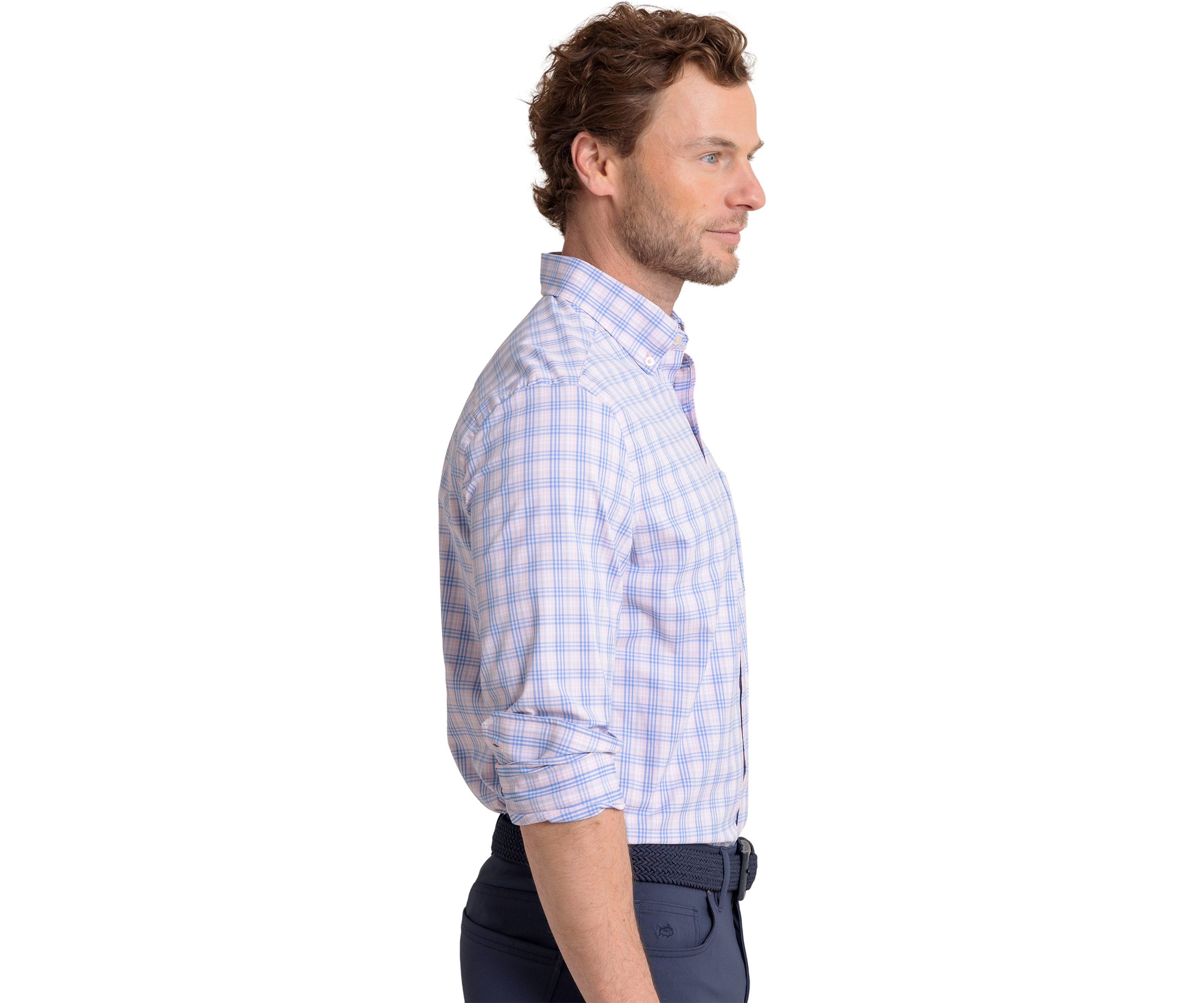 Burkes Beach Plaid Intercoastal Button Down Shirt 