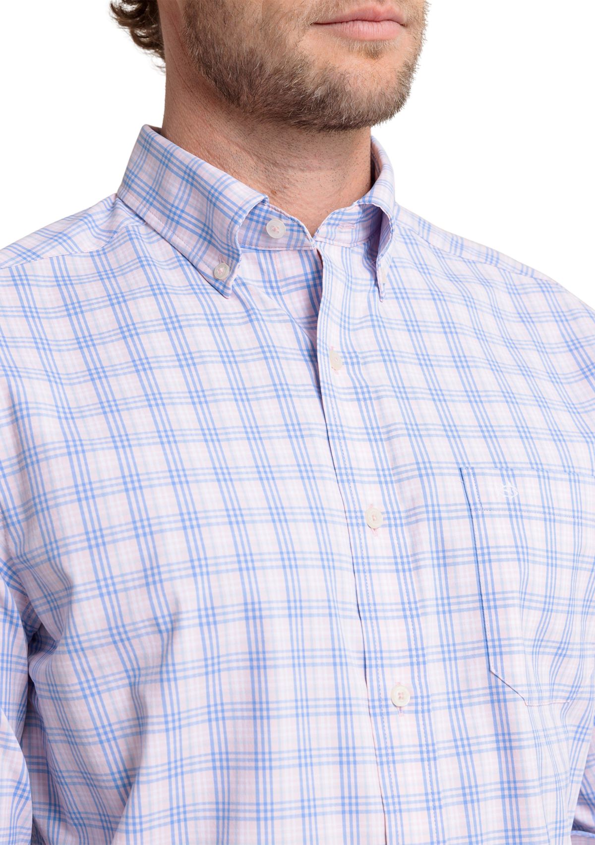 Burkes Beach Plaid Intercoastal Button Down Shirt 