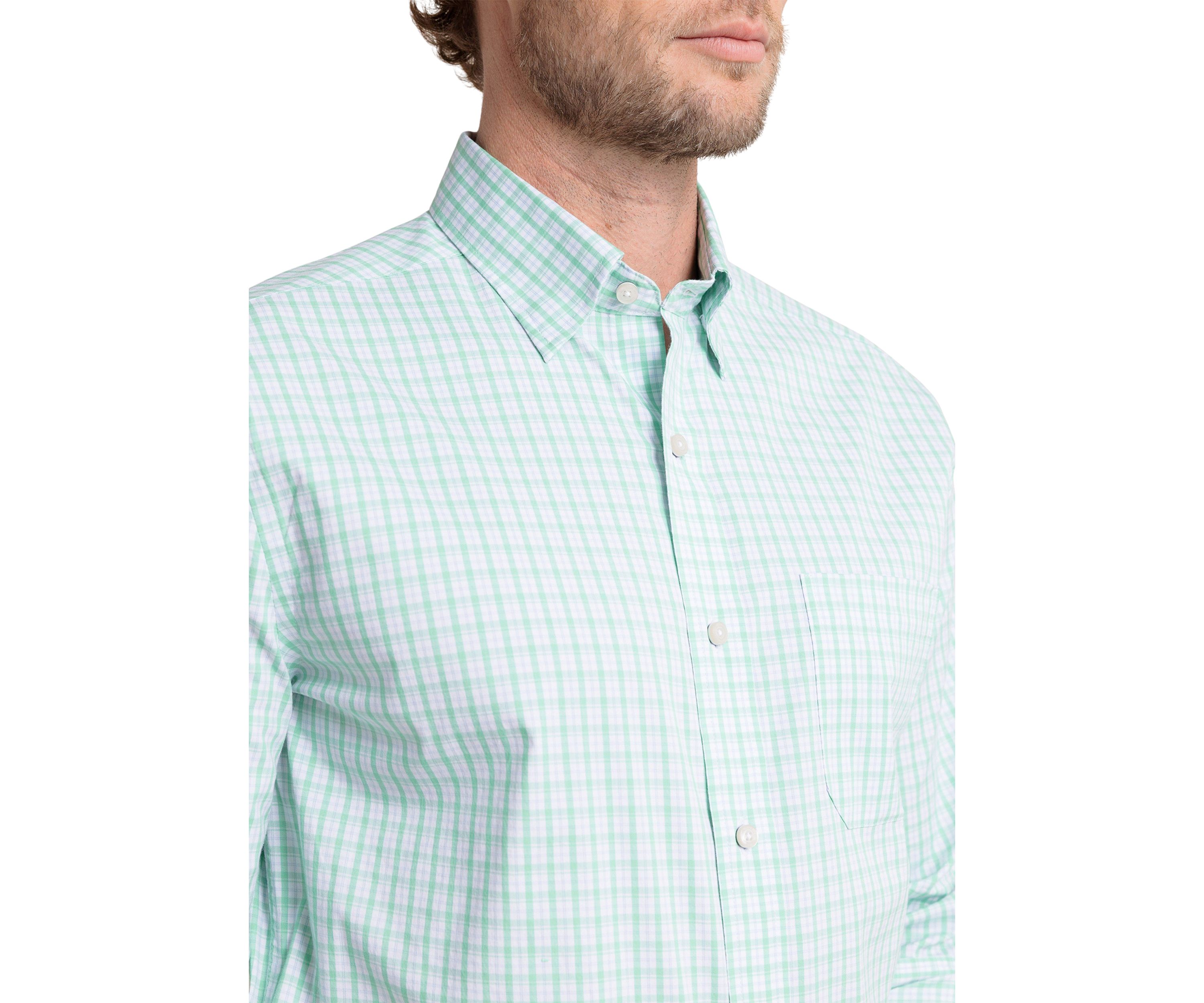 Mens Broad Creek Plaid Charleston Button Down Shirt