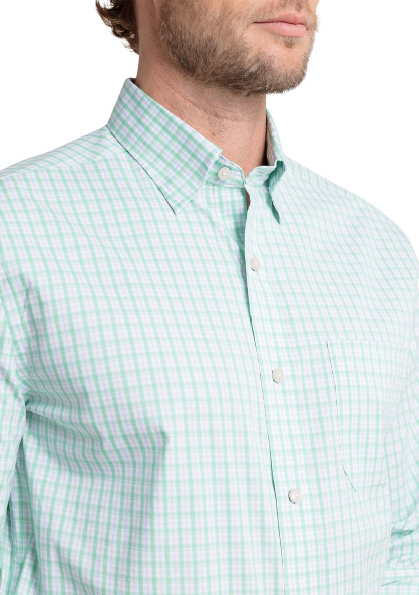 Mens Broad Creek Plaid Charleston Button Down Shirt
