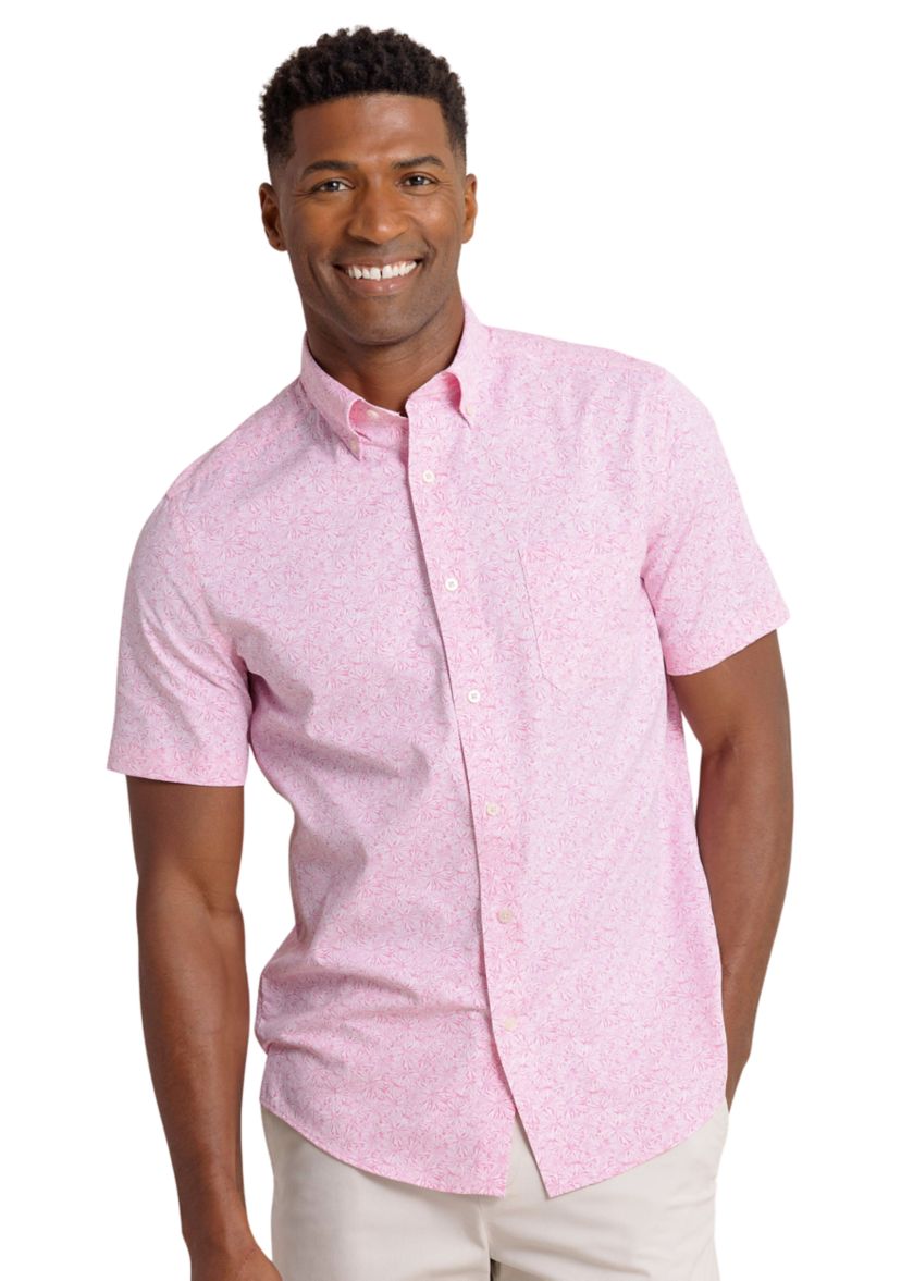 Mens Bloom Printed Button Down Shirt