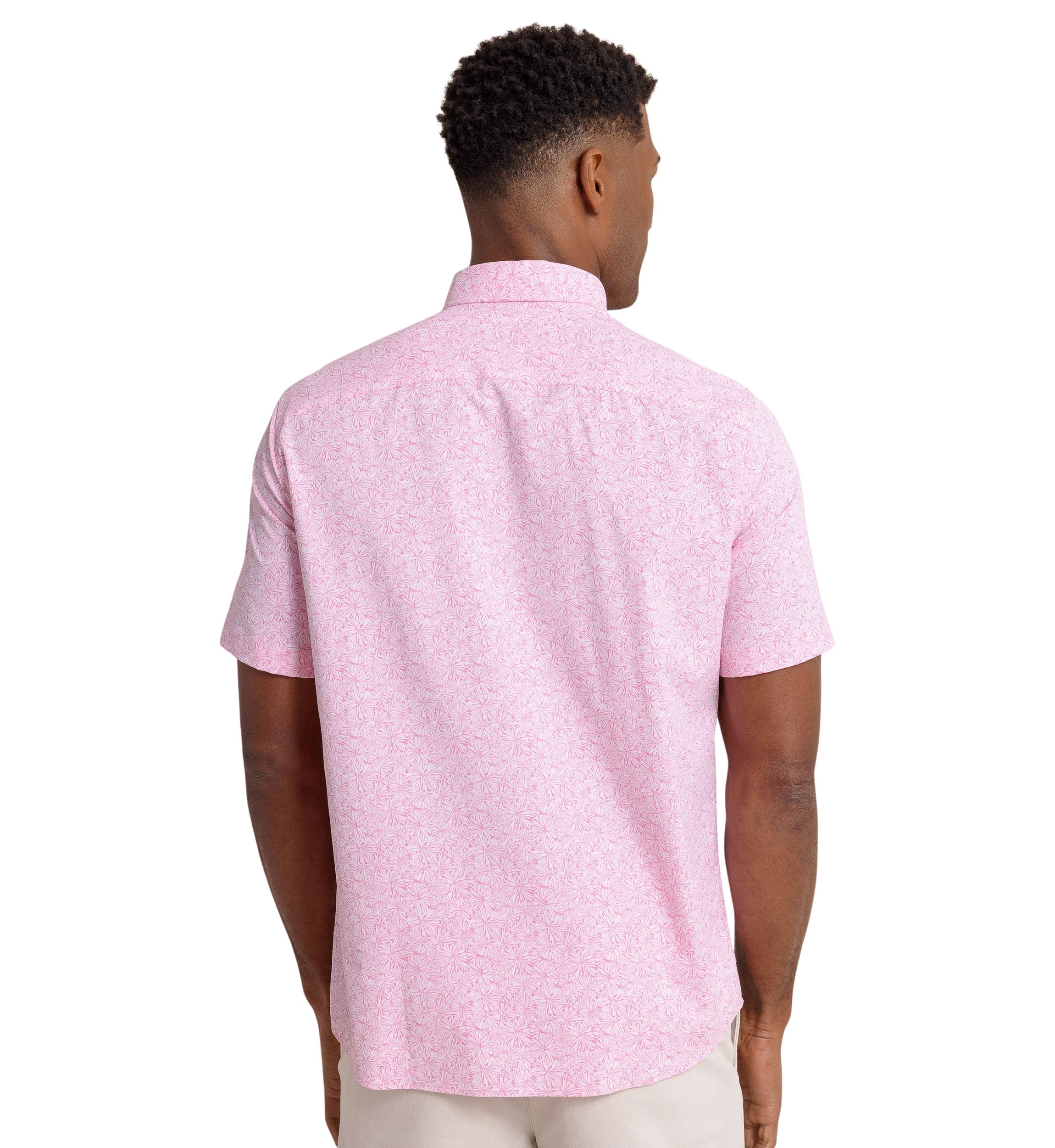 Mens Bloom Printed Button Down Shirt