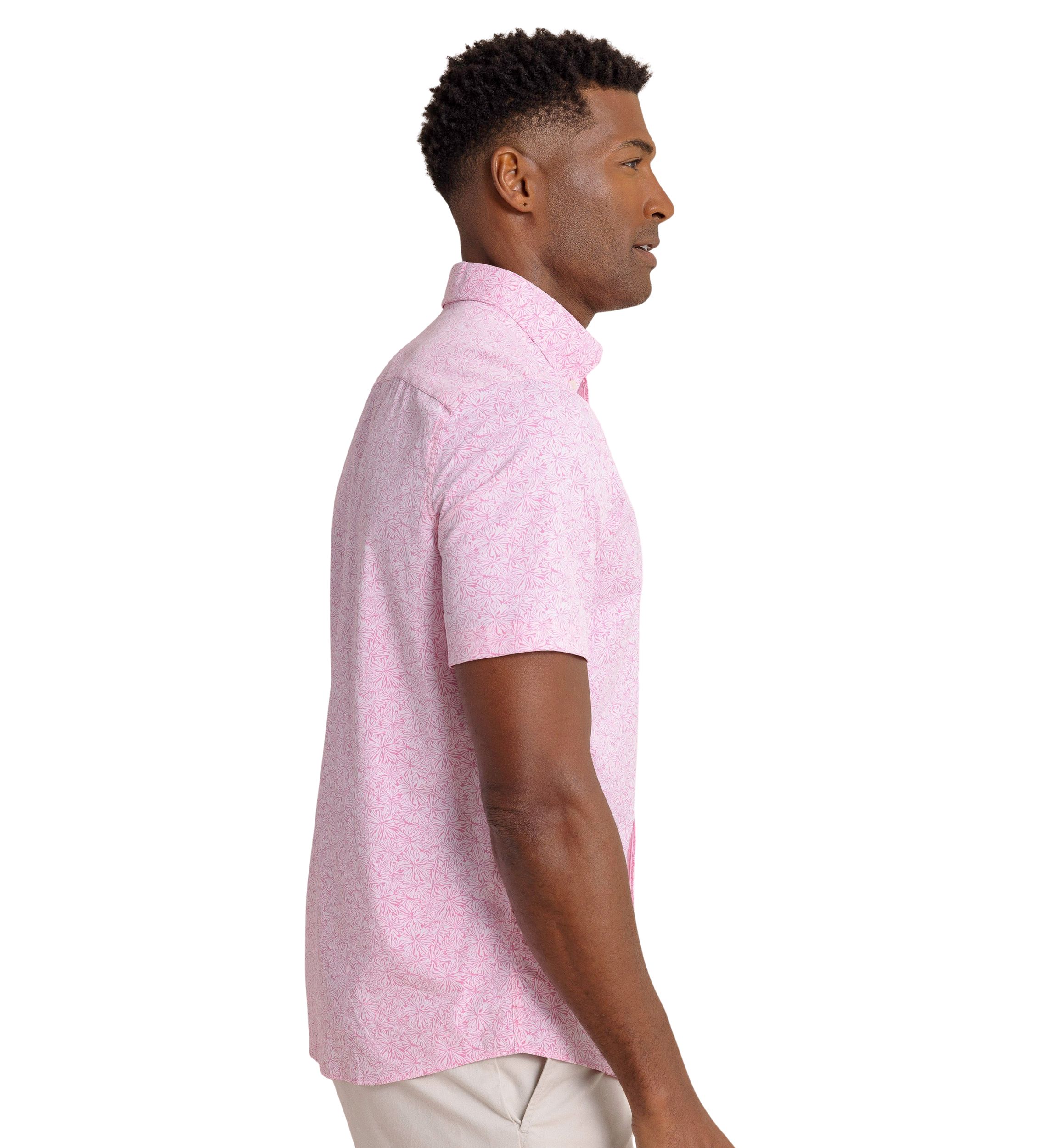 Mens Bloom Printed Button Down Shirt