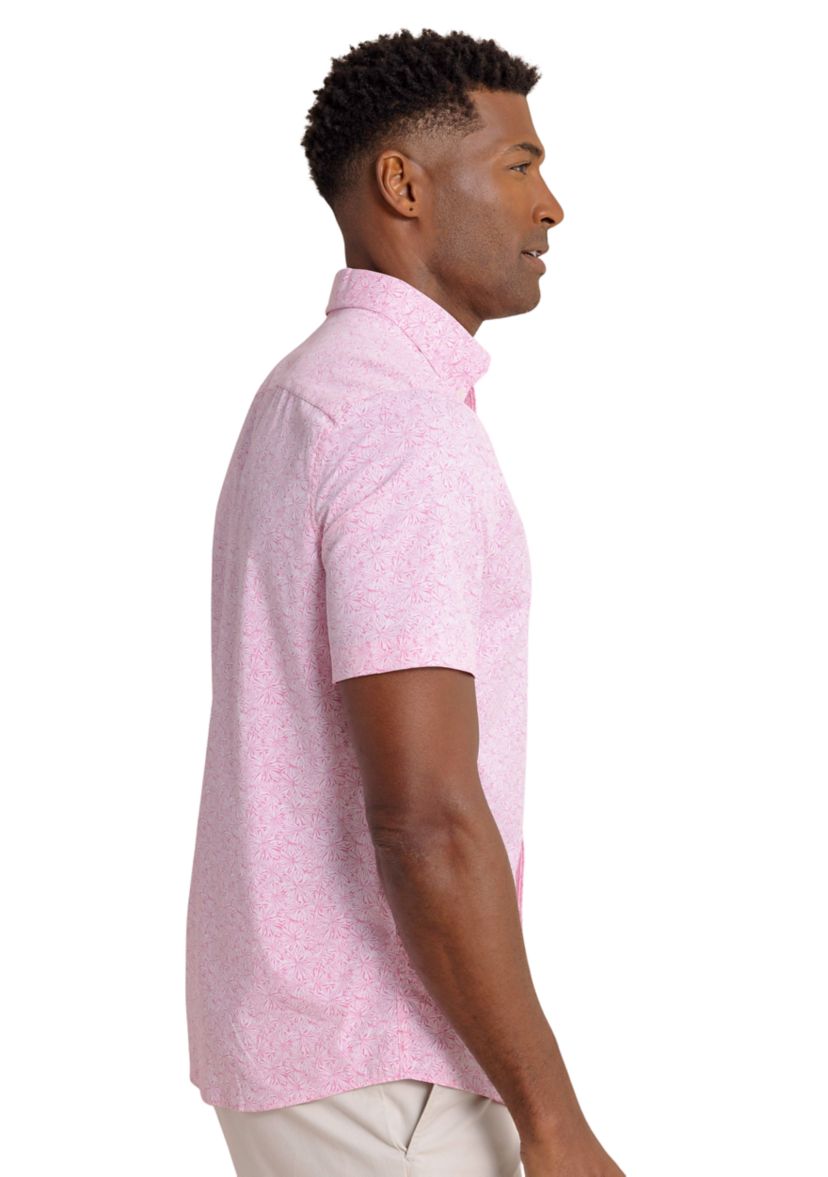 Mens Bloom Printed Button Down Shirt