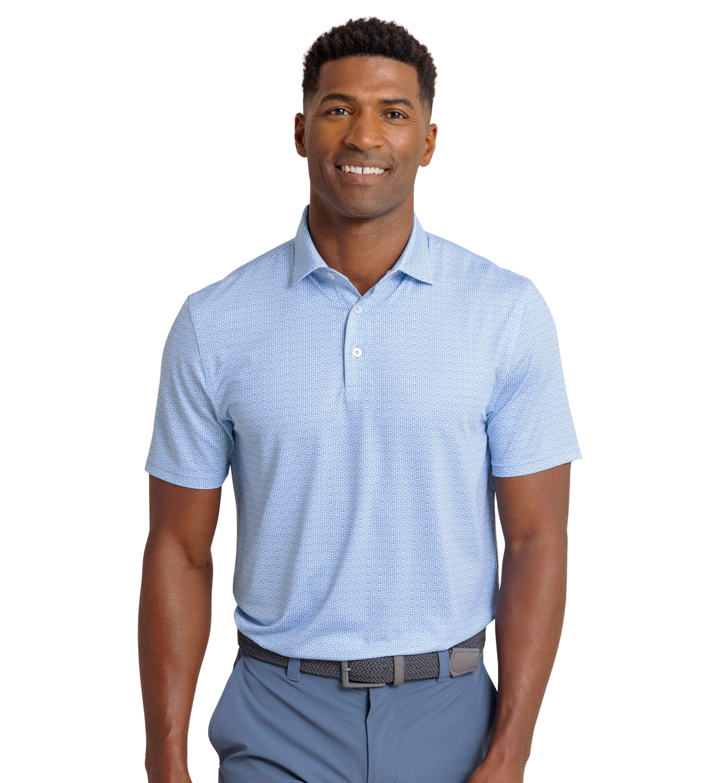 Mens Driver Printed Polo Shirt