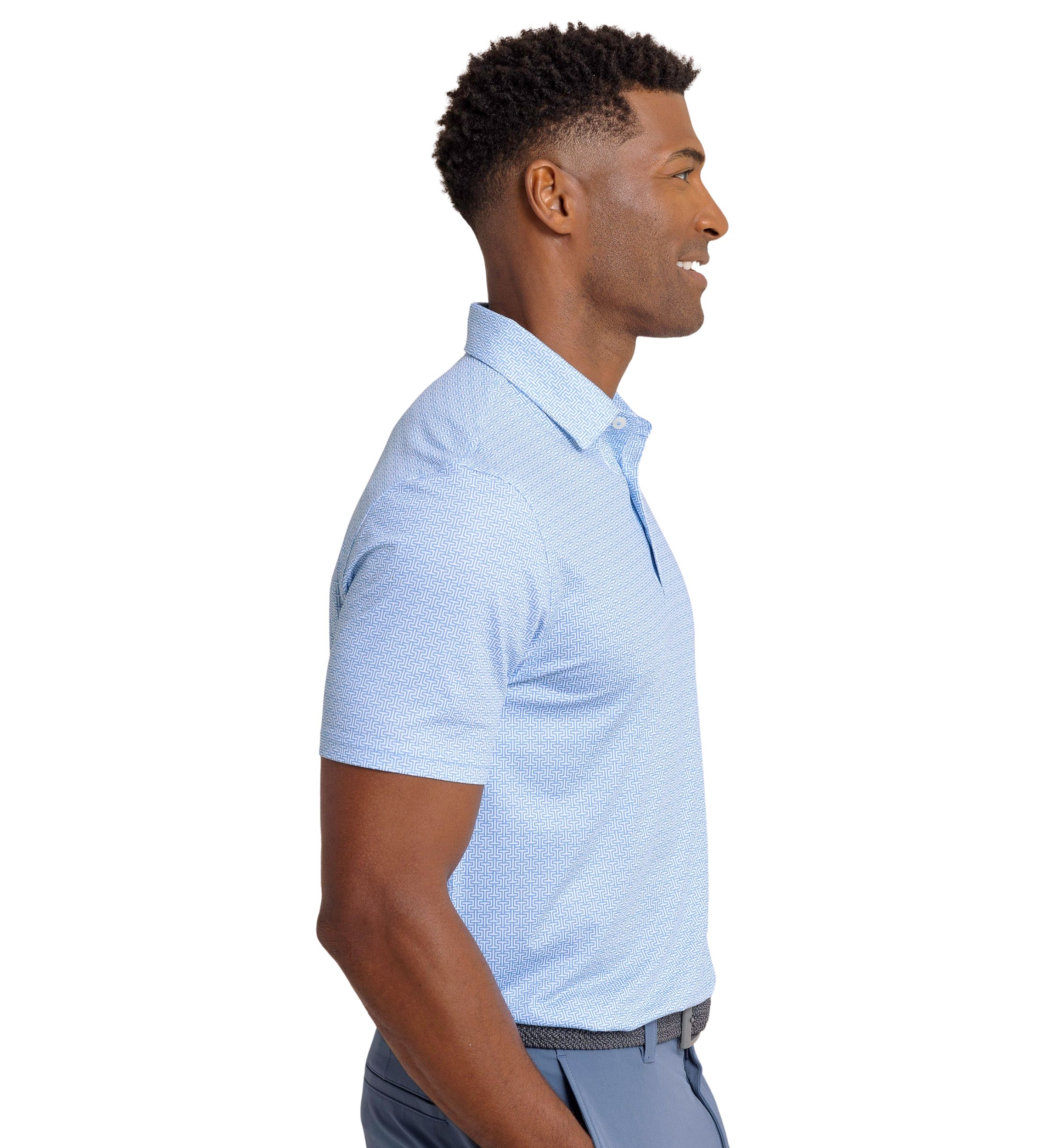 Mens Driver Printed Polo Shirt