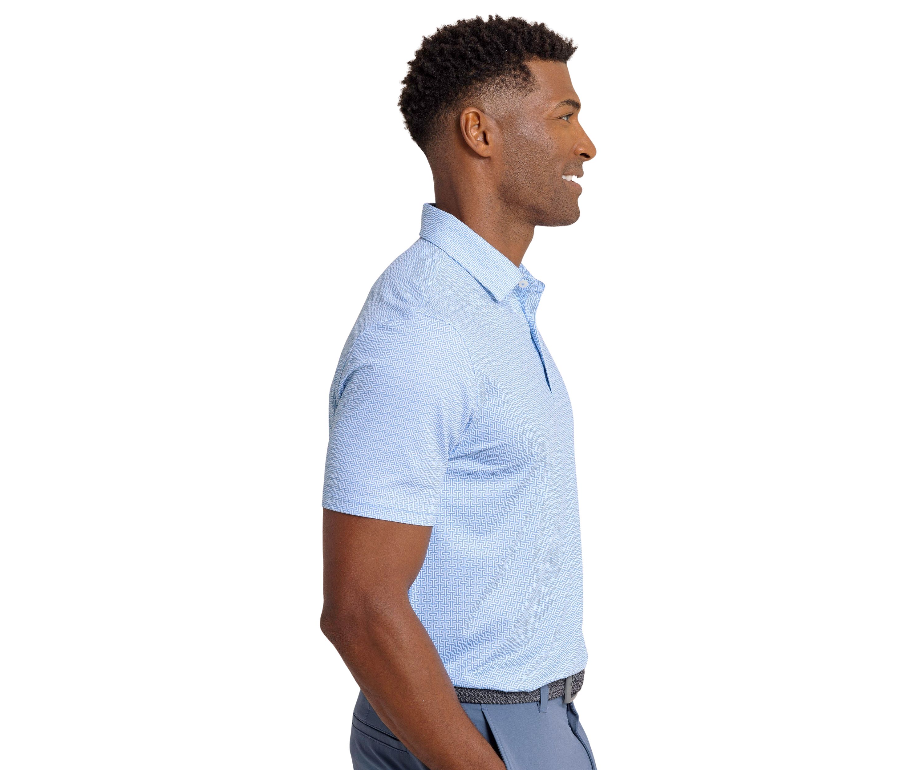 Mens Driver Printed Polo Shirt
