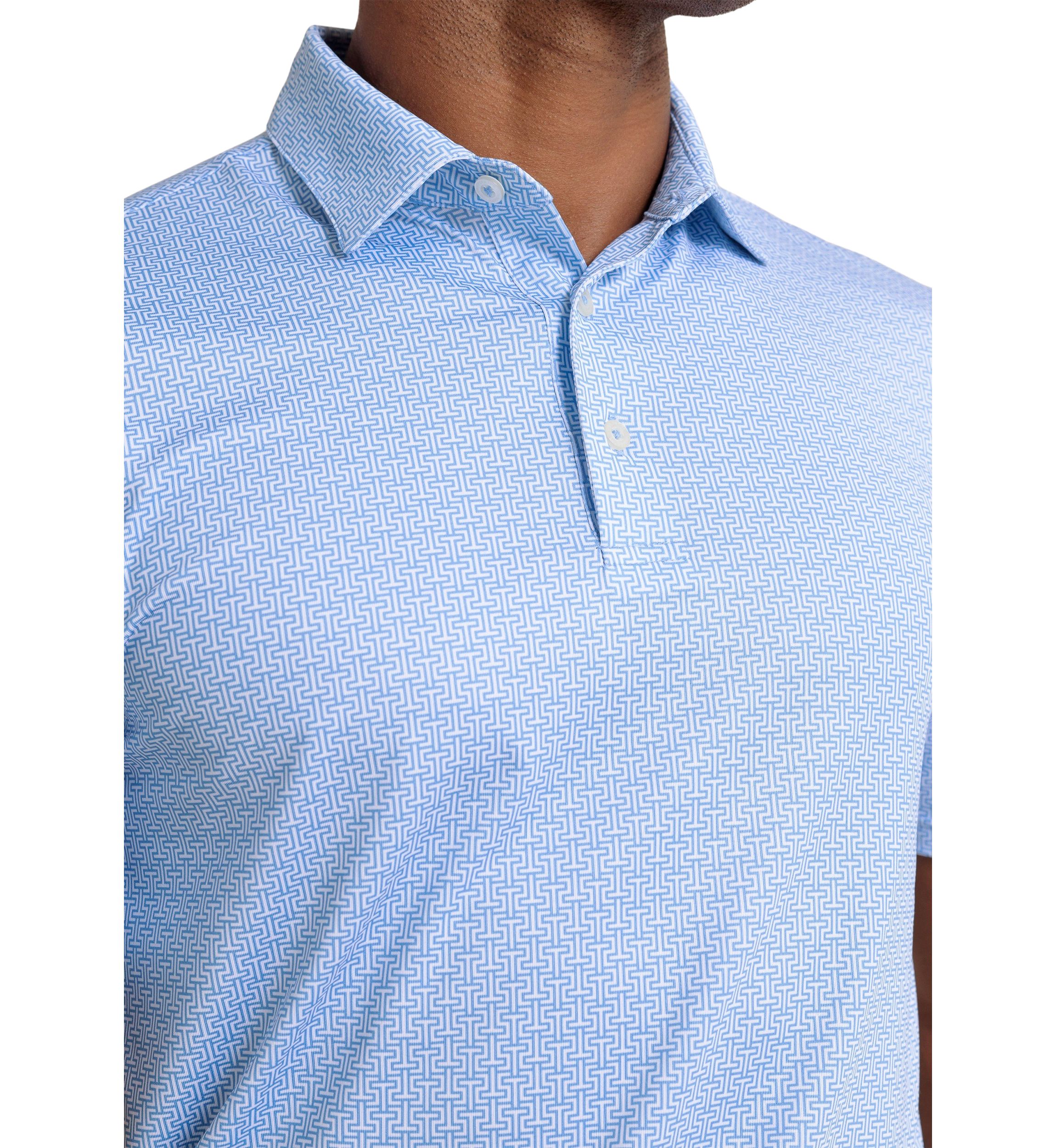 Mens Driver Printed Polo Shirt