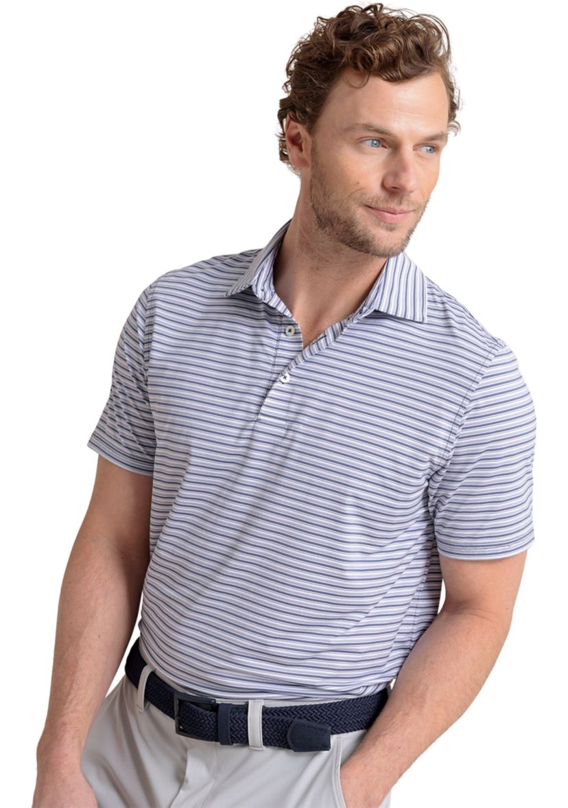 Short Sleeve Striped Polo Shirt 