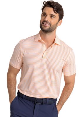 Southern Tide Men's Short Sleeve Striped Polo Shirt, 2XL