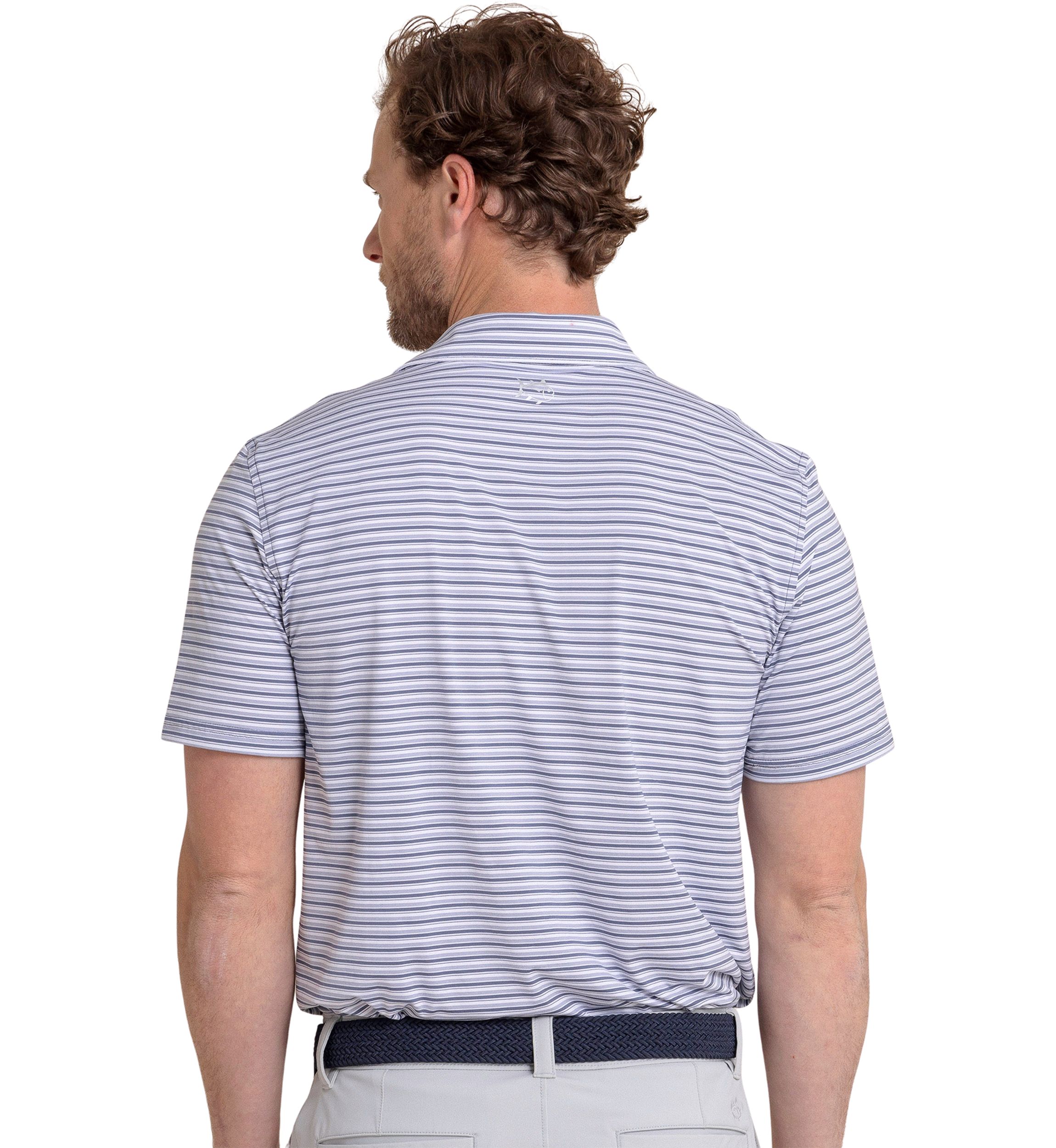 Short Sleeve Striped Polo Shirt 