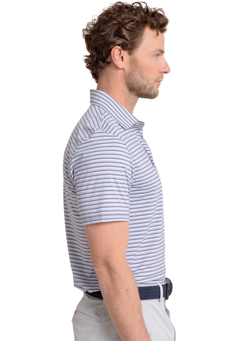 Short Sleeve Striped Polo Shirt 