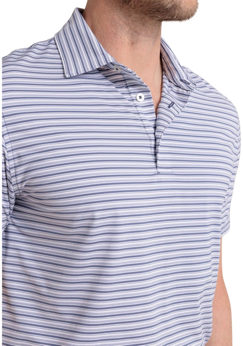 Short Sleeve Striped Polo Shirt 