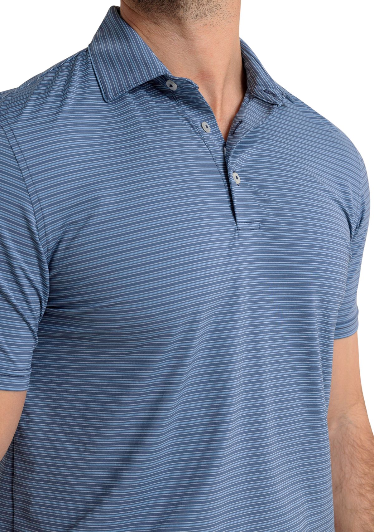 Mens Brrreeze Claxton Stripe Polo Shirt
