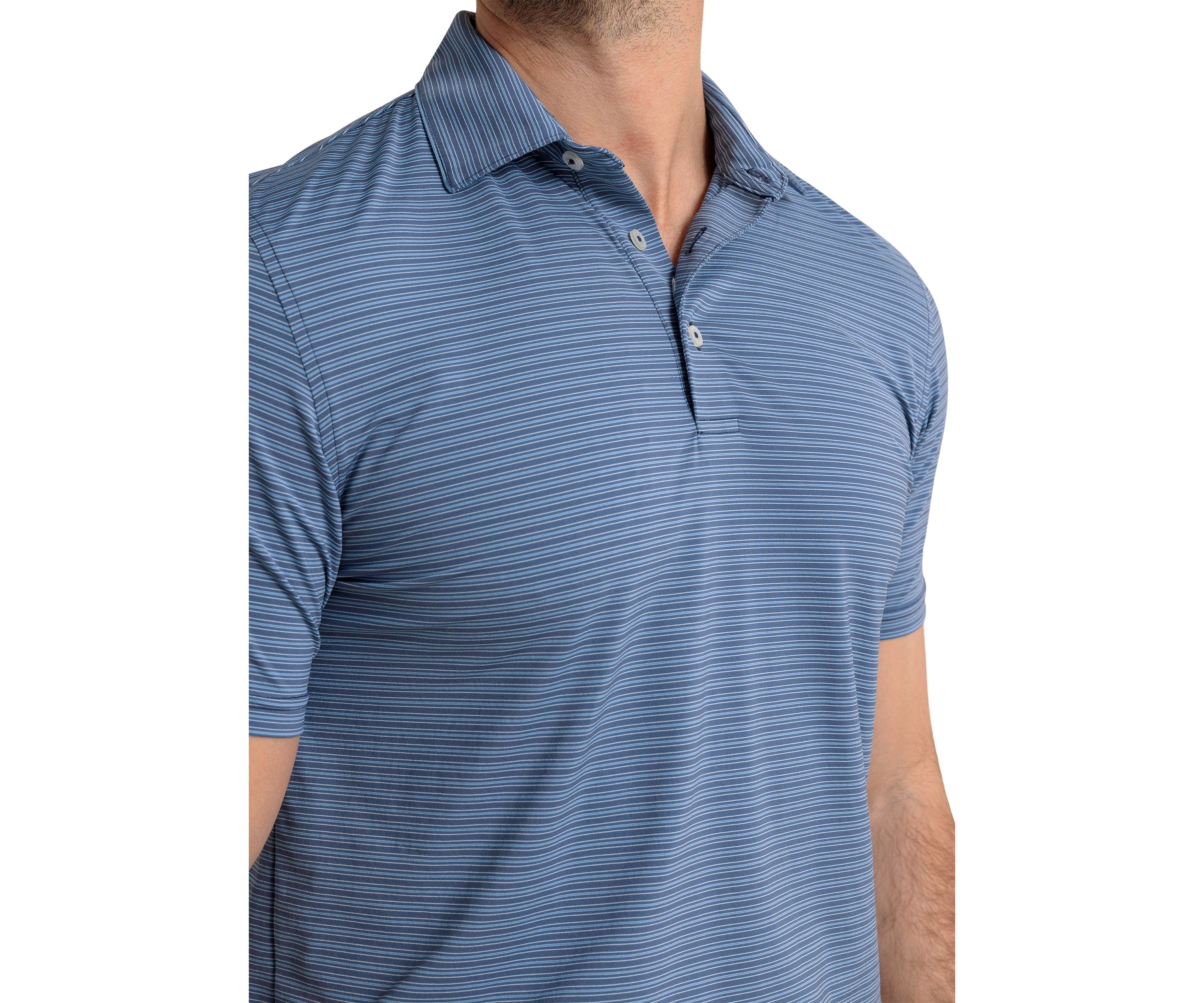 Mens Brrreeze Claxton Stripe Polo Shirt