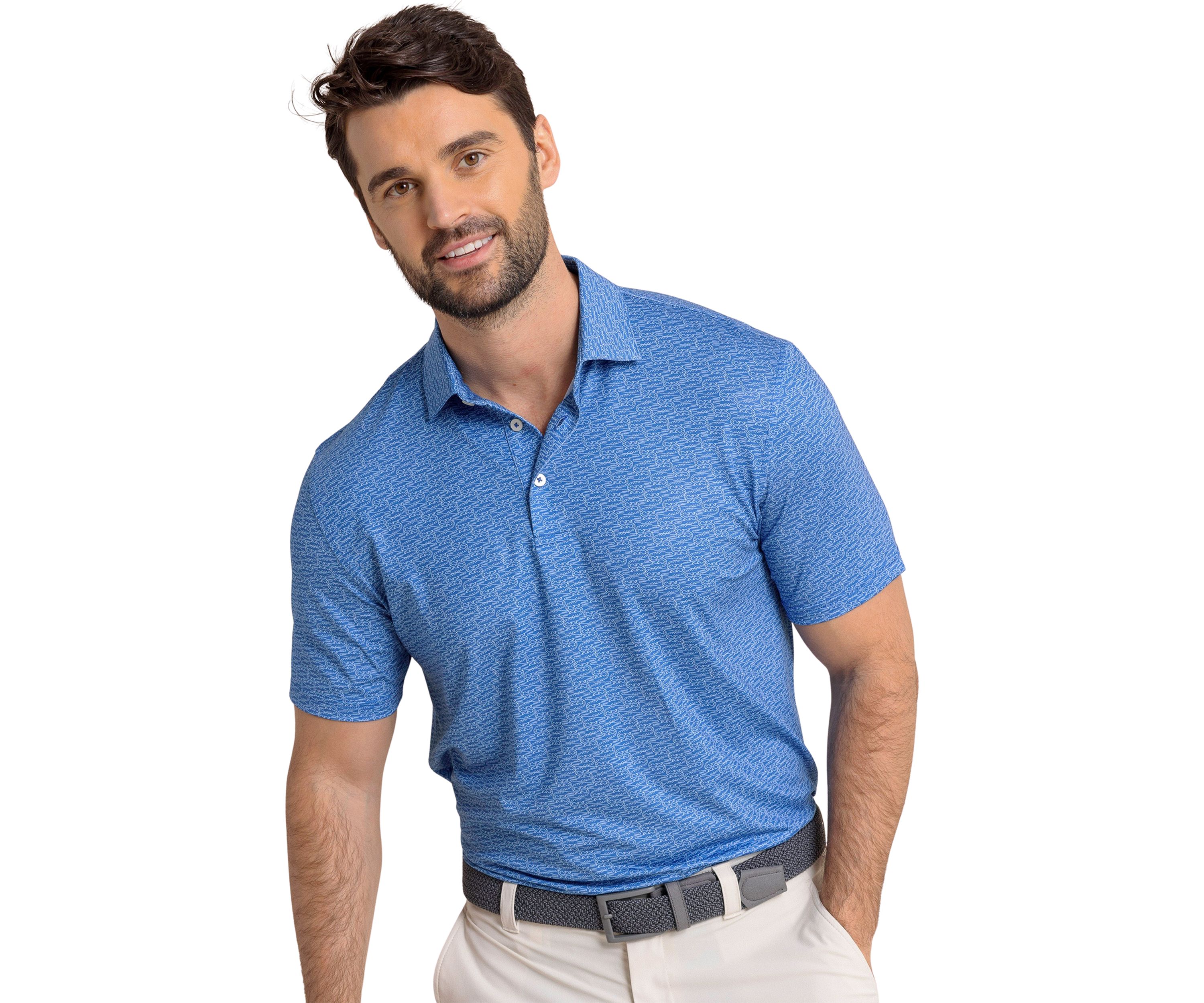 Driver Make it Snappy Printed Polo Shirt 
