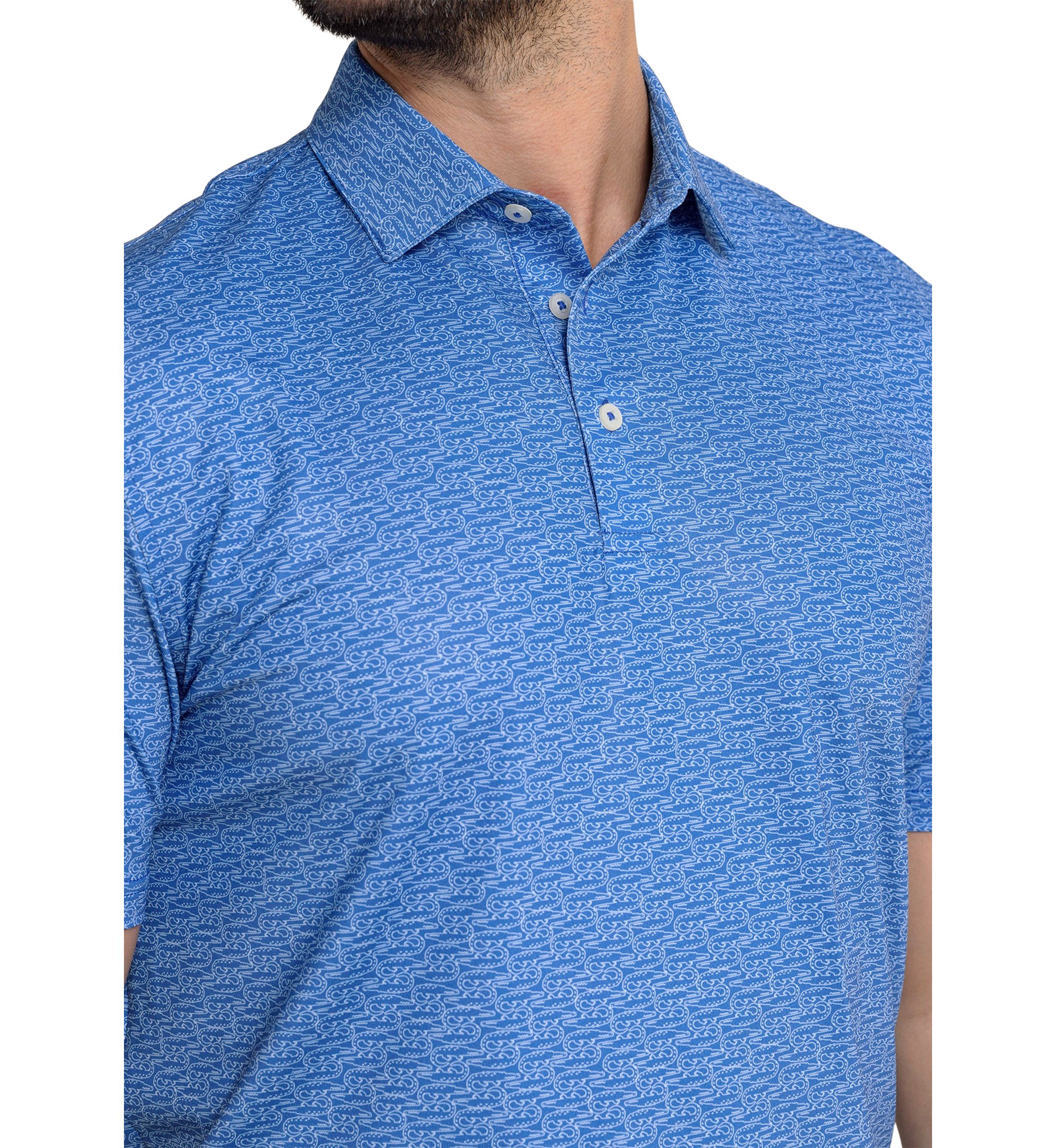 Driver Make it Snappy Printed Polo Shirt 