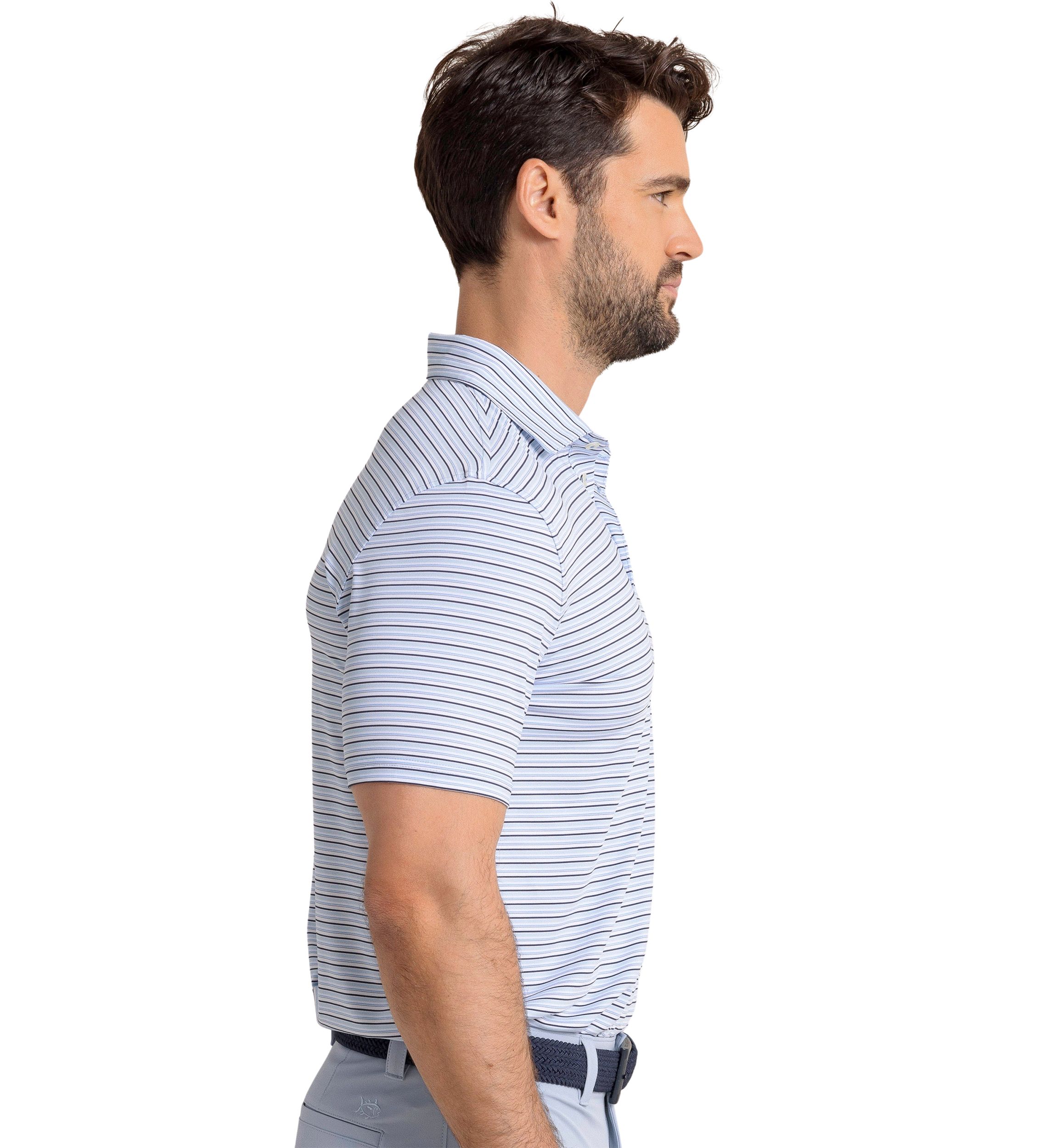 Driver Oyster Creek Stripe Polo Shirt