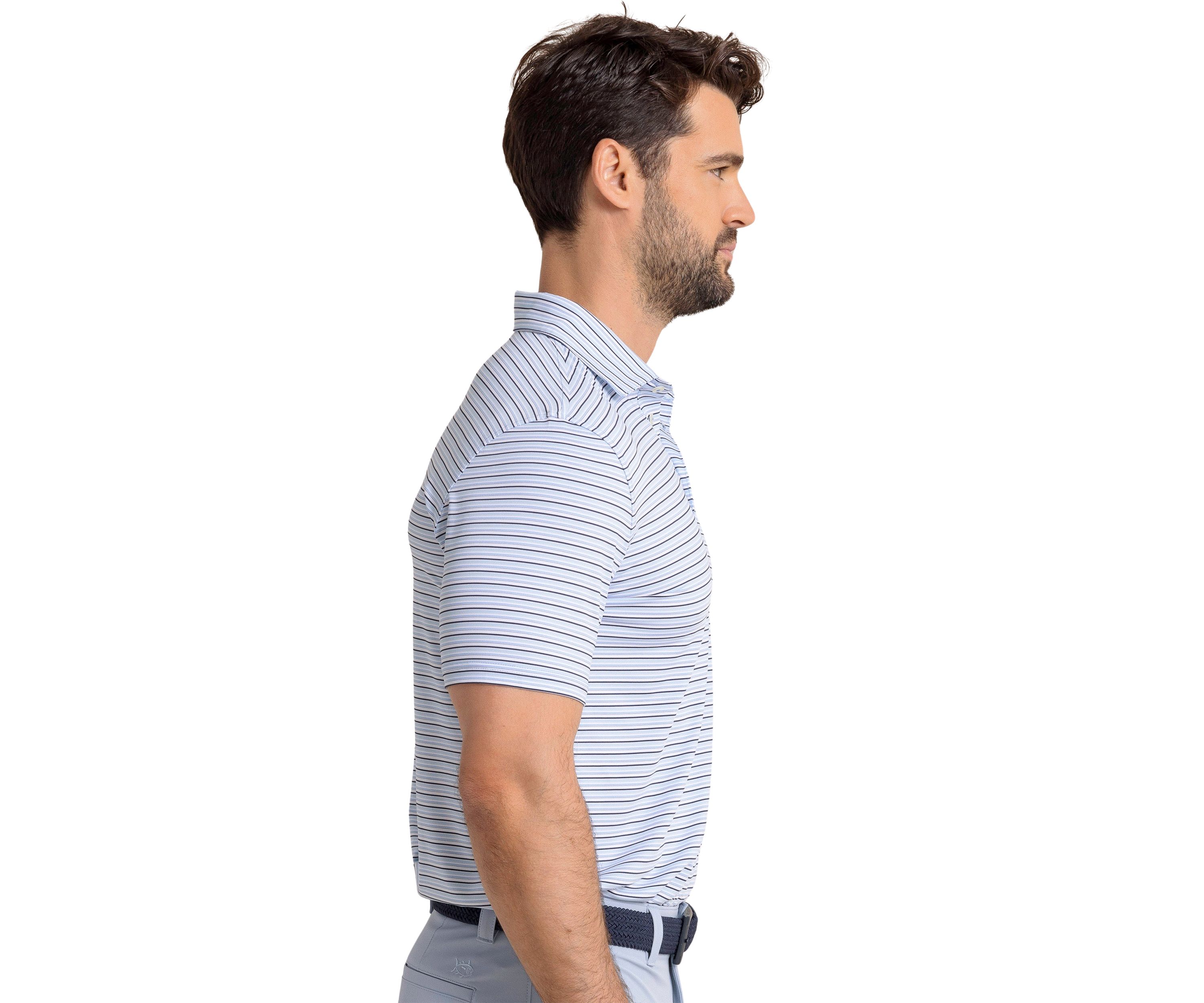 Driver Oyster Creek Stripe Polo Shirt