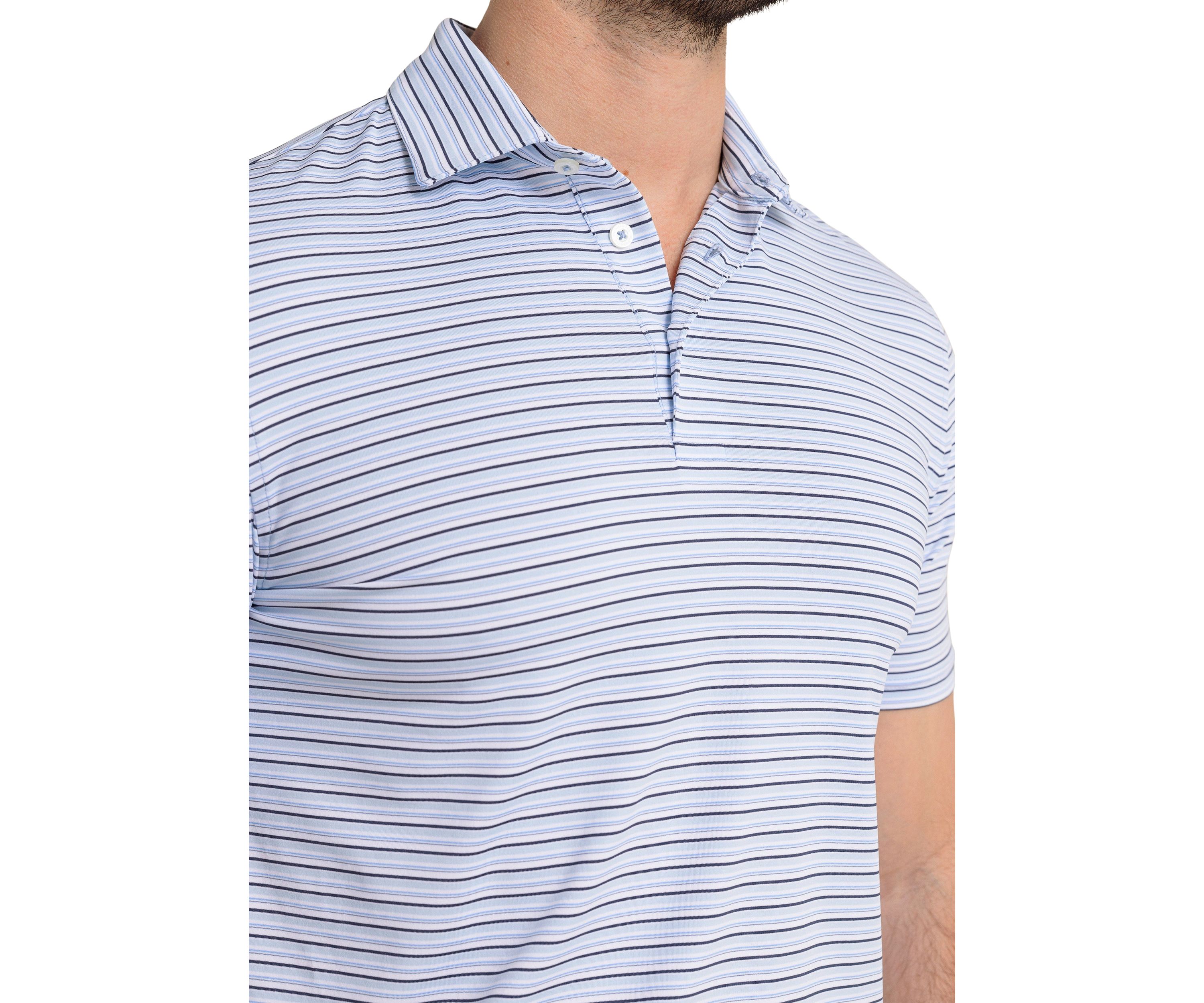 Driver Oyster Creek Stripe Polo Shirt