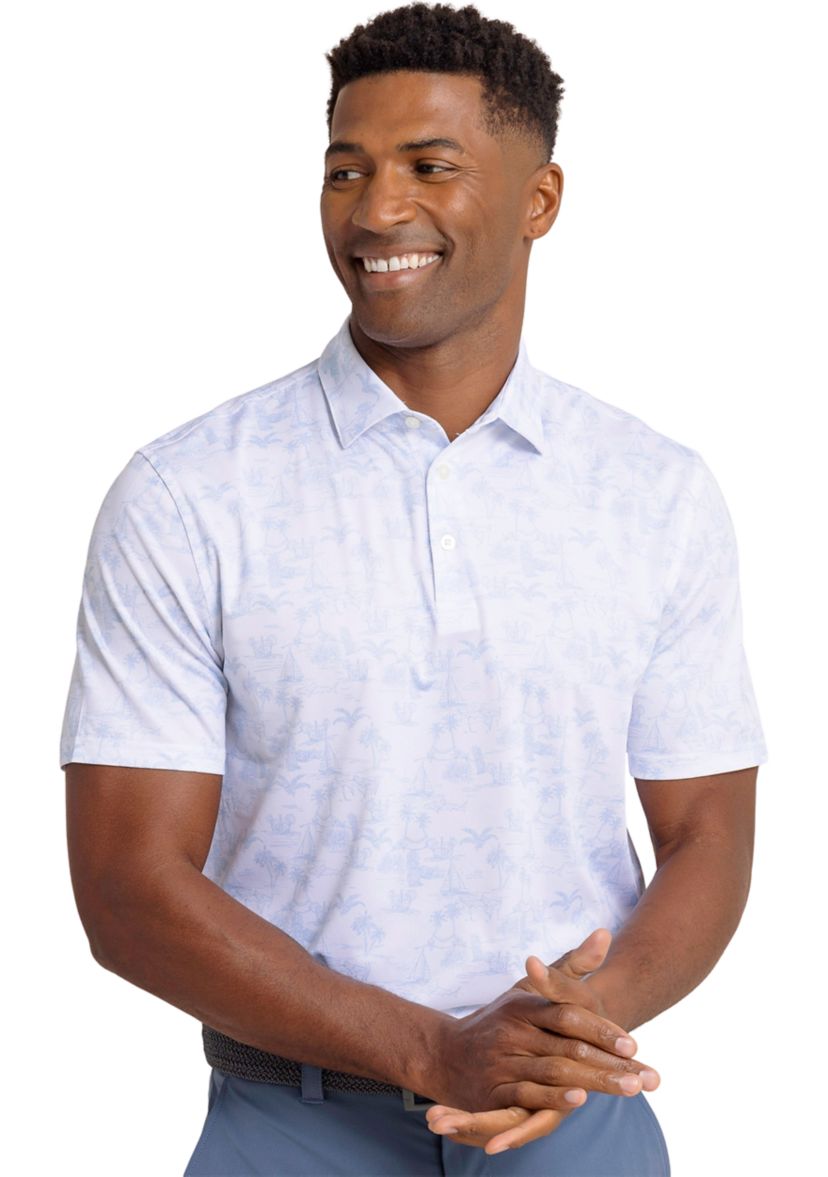Driver Tide to the Shore Printed Polo Shirt