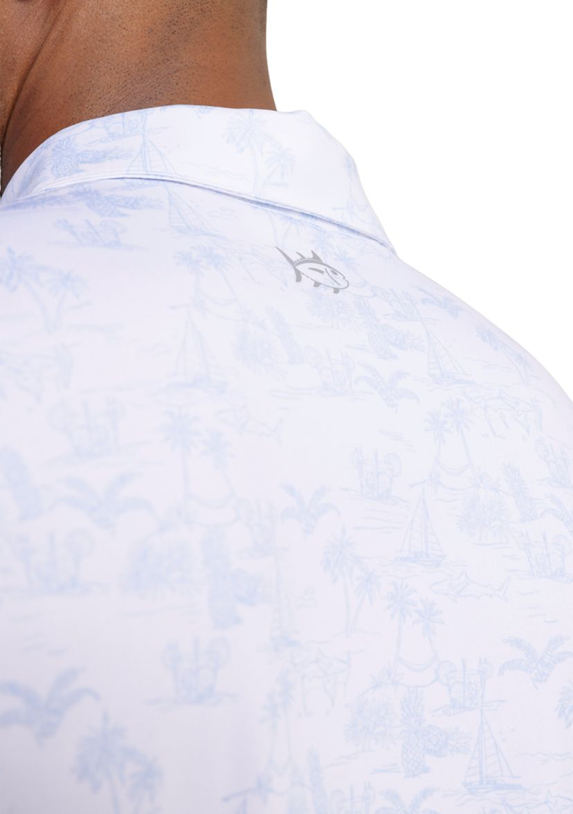 Driver Tide to the Shore Printed Polo Shirt