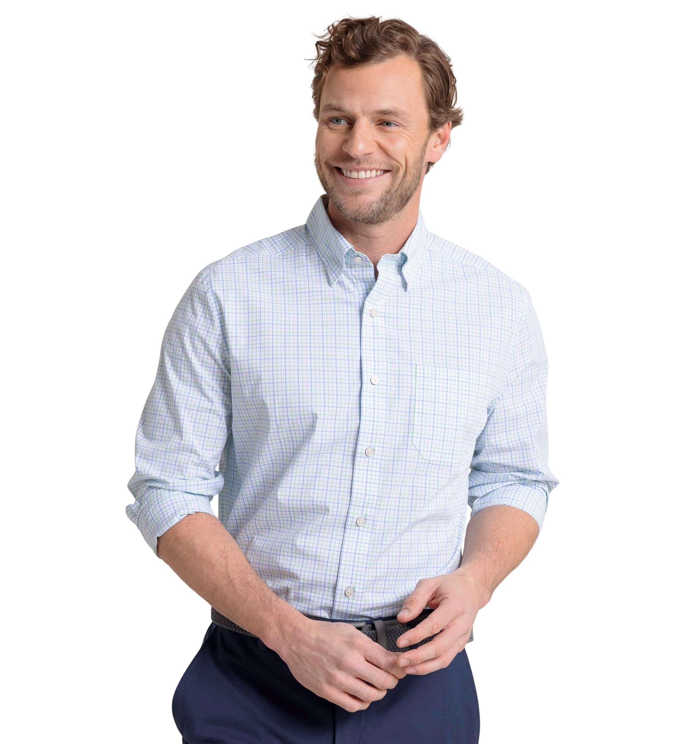 Mens Broughton Plaid Charlestone Sportshirt