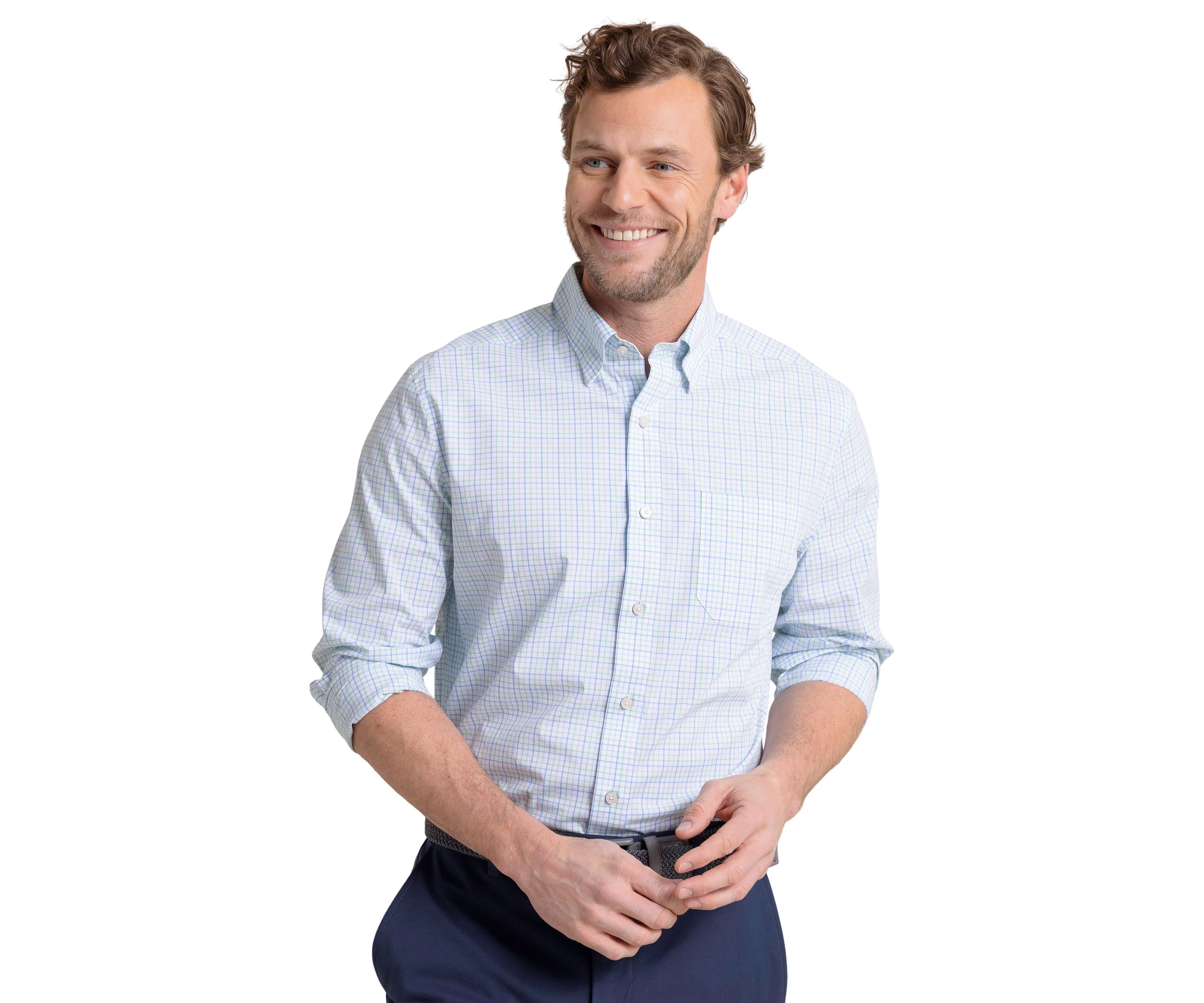 Mens Broughton Plaid Charlestone Sportshirt