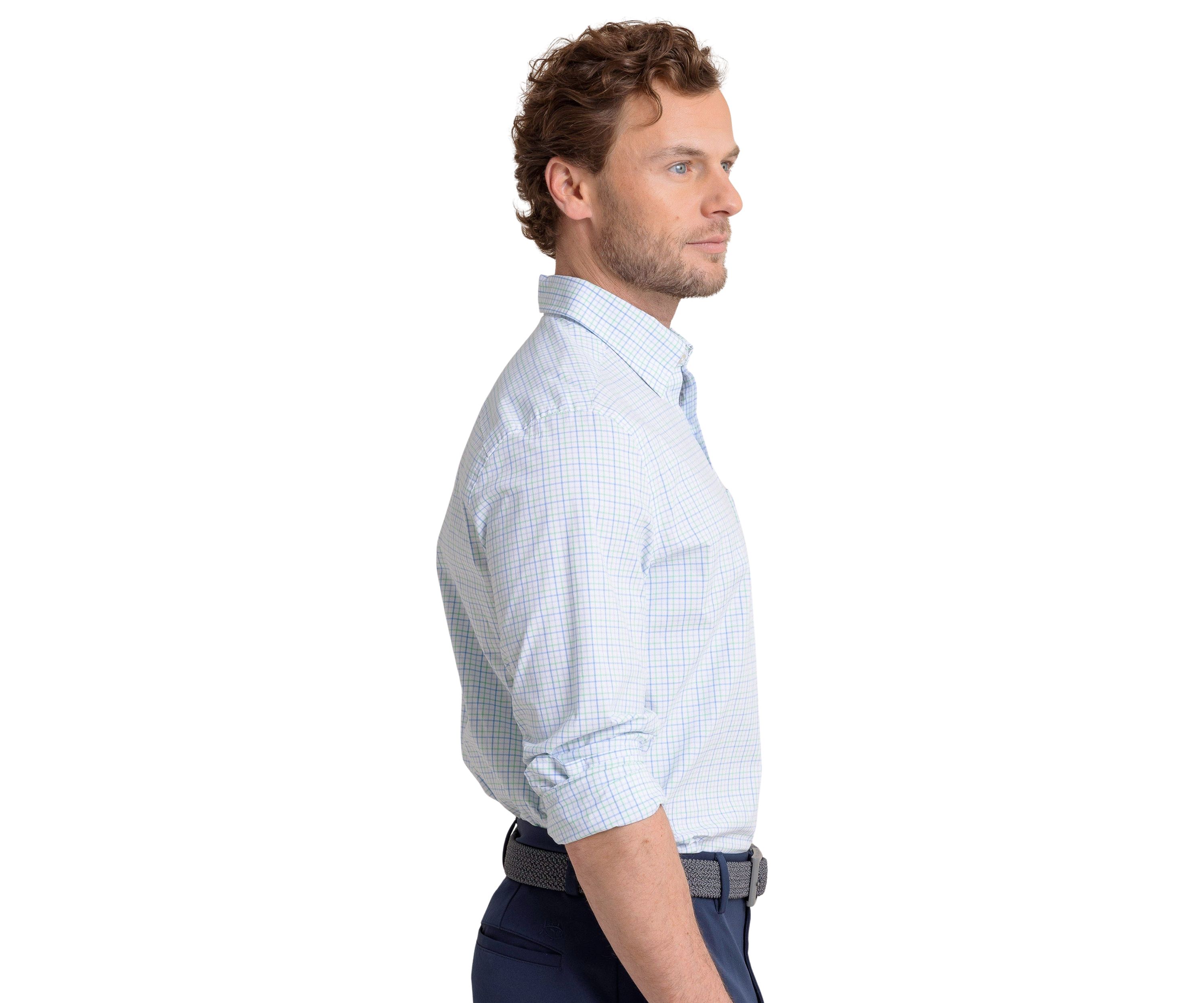 Mens Broughton Plaid Charlestone Sportshirt