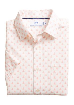 Southern Tide Men's Floatin' Along Sport Shirt, White, 2XL