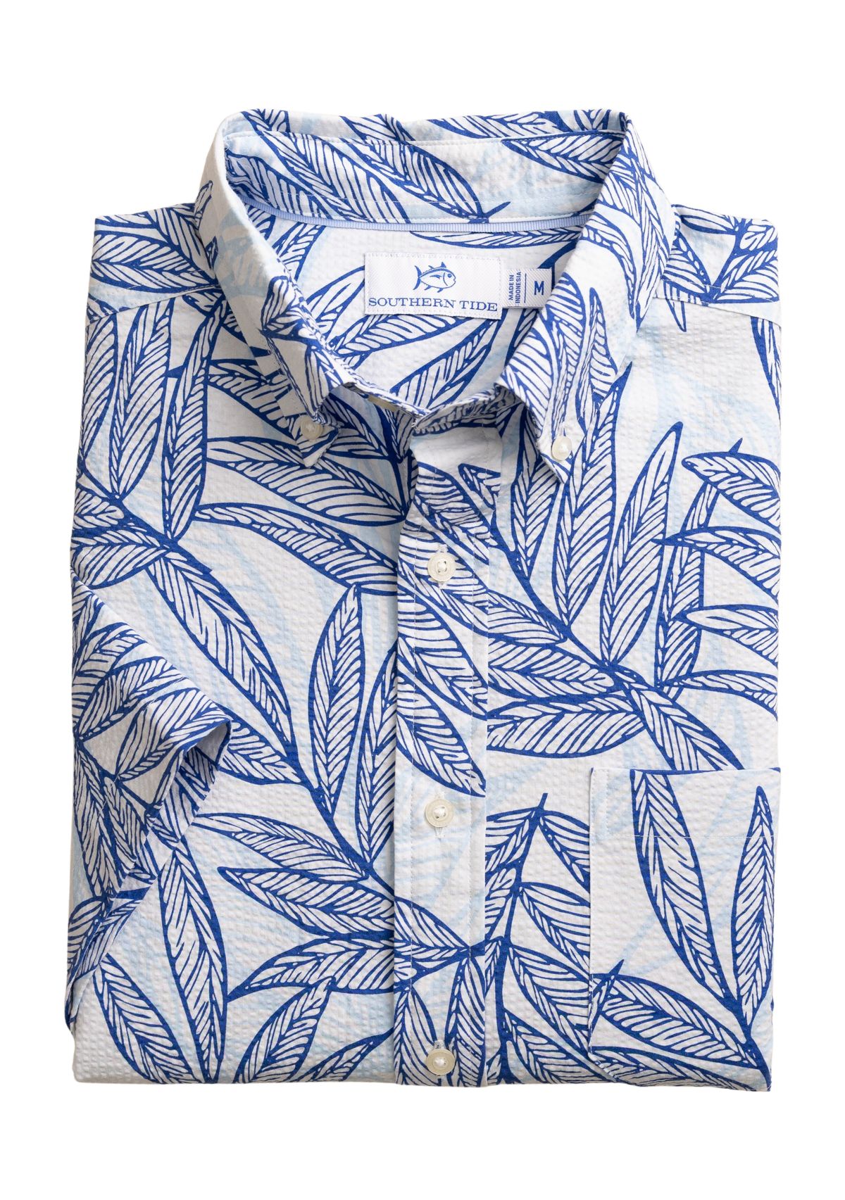 Blue Palms Seersucker Sport Shirt 