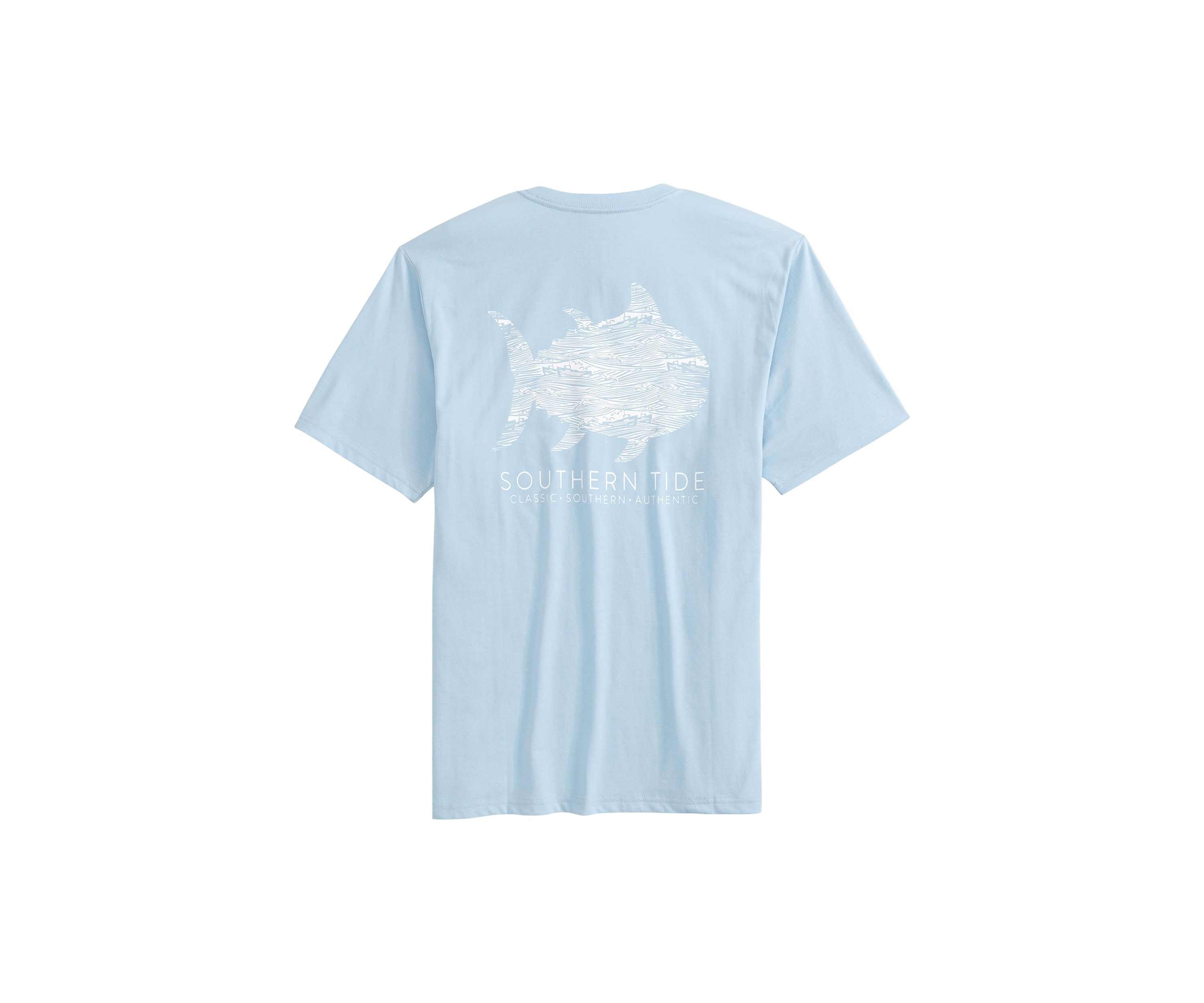 Mens Ships and Seagulls Graphic T-Shirt