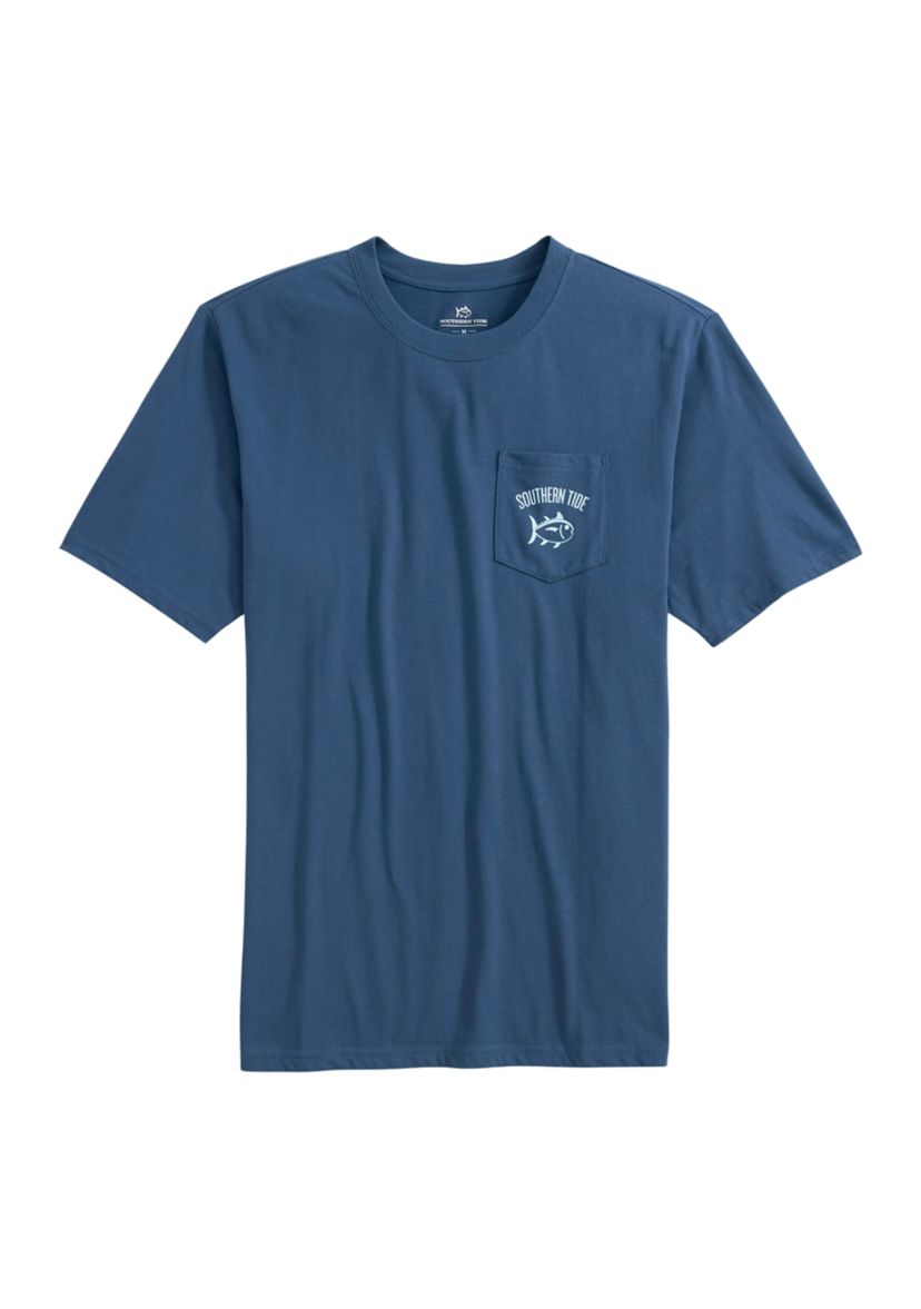 Short Sleeve Tropical Toile Graphic T-Shirt 