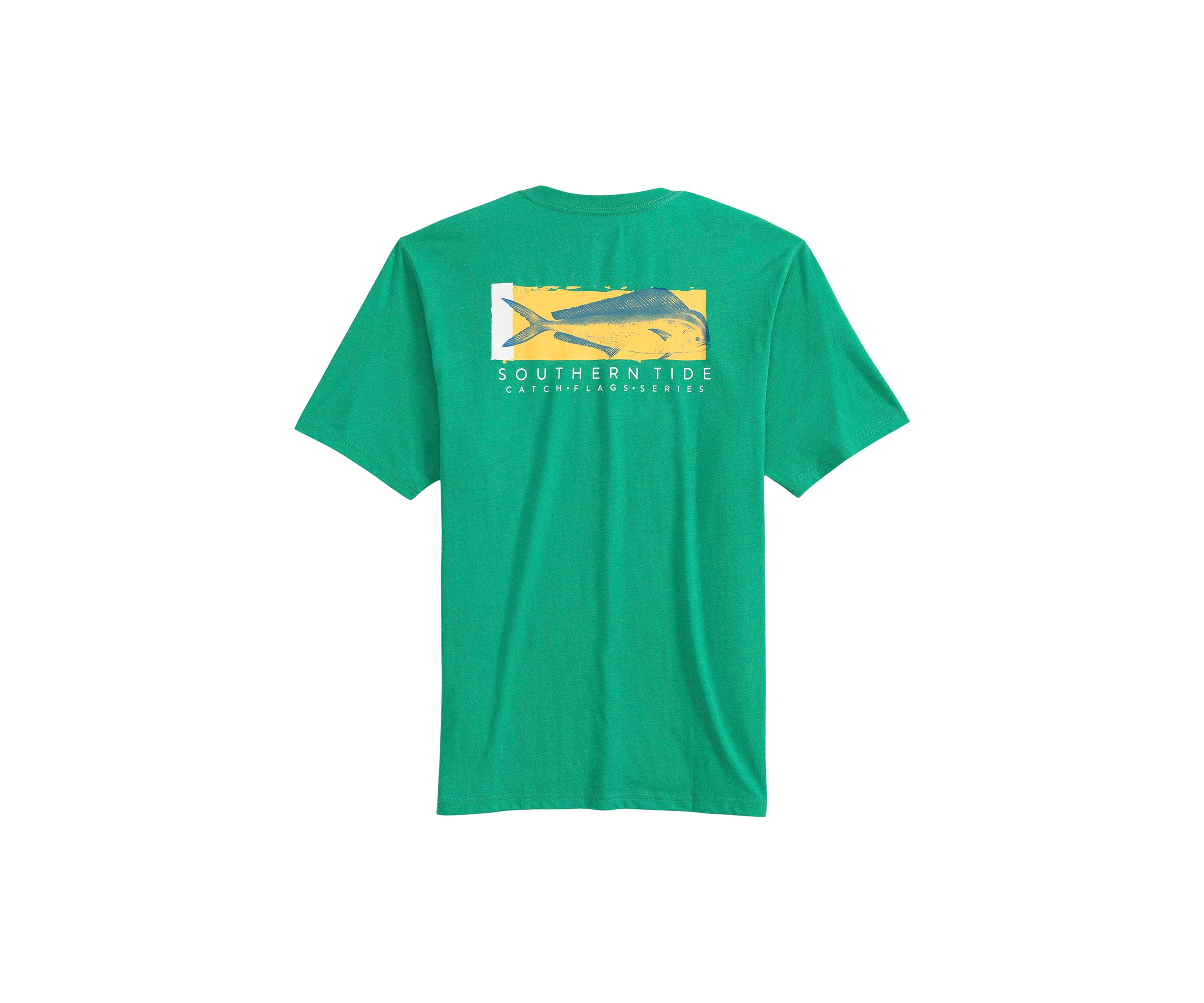 Mahi Mahi Catch Flags Graphic T-Shirt 