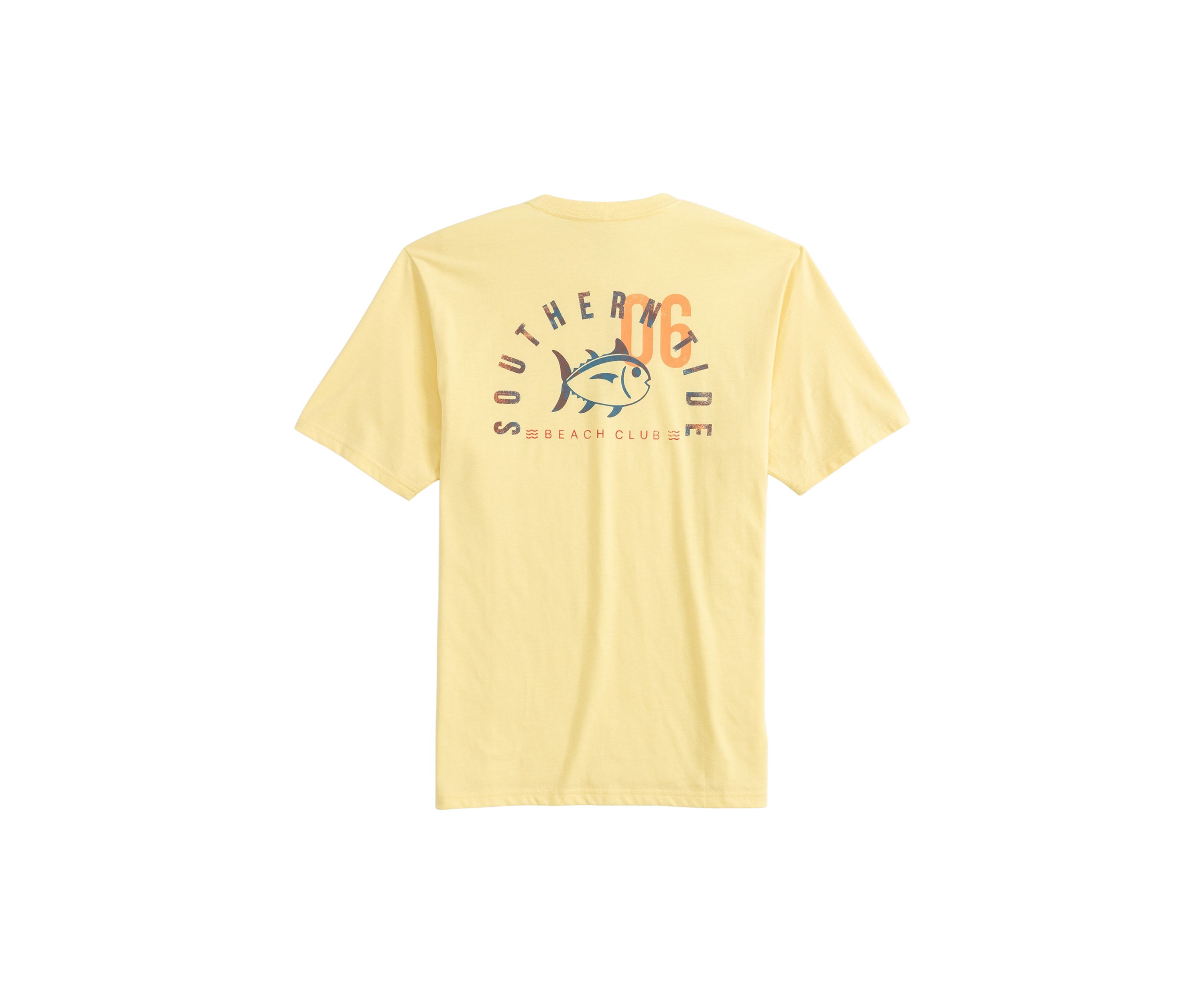 Mens Sun Faded Beach Club Short Sleeve Graphic T-Shirt