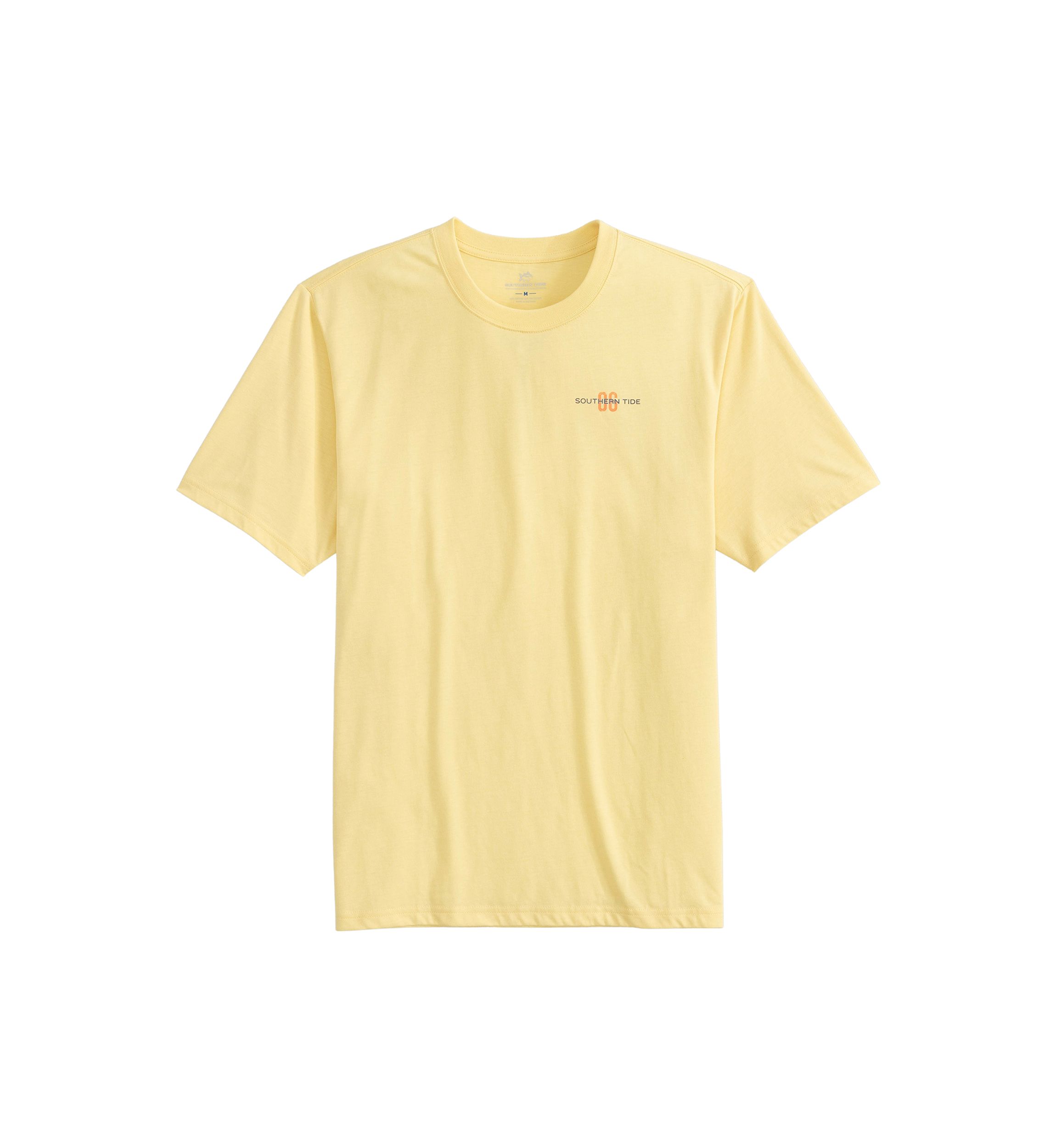 Mens Sun Faded Beach Club Short Sleeve Graphic T-Shirt