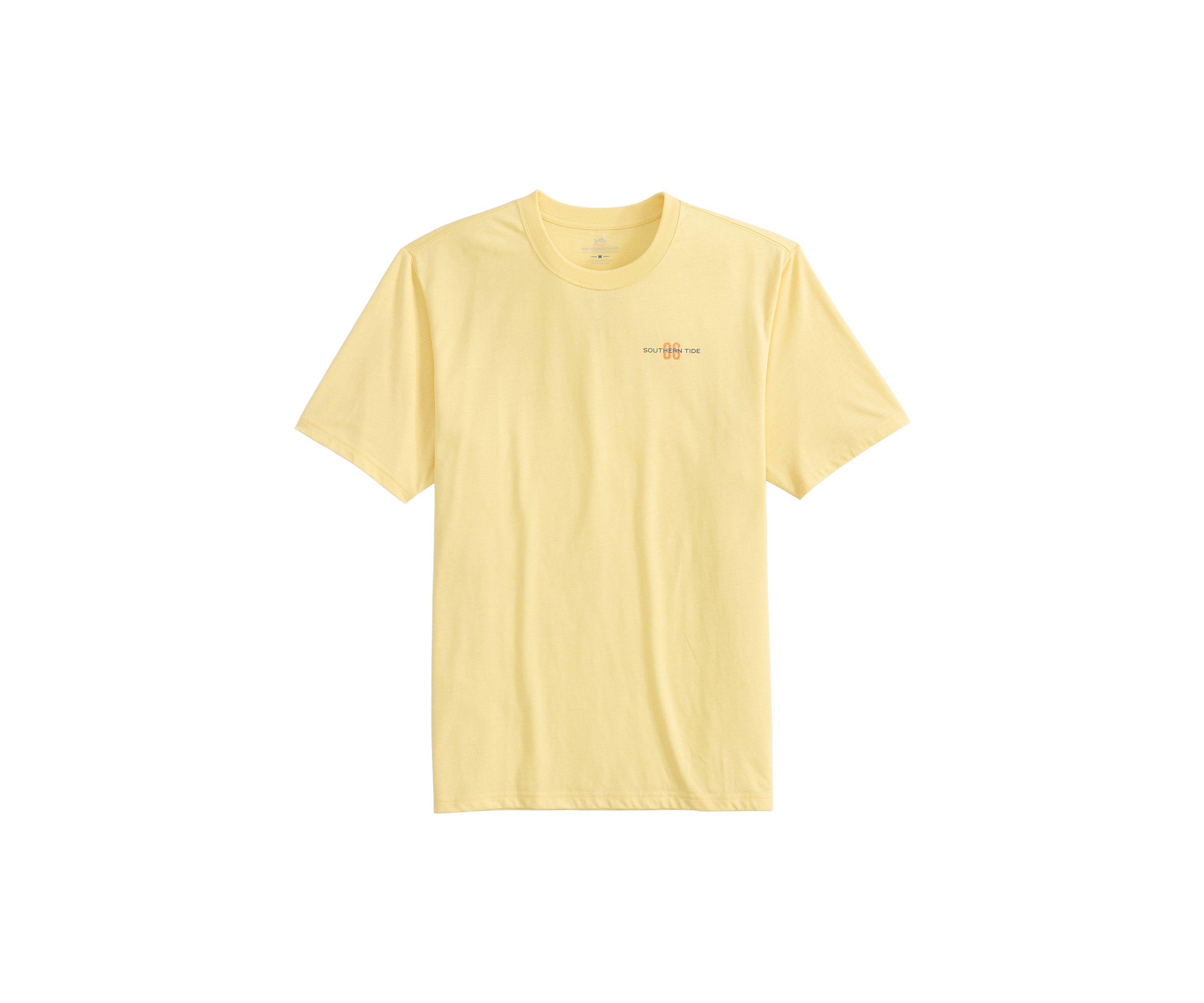 Mens Sun Faded Beach Club Short Sleeve Graphic T-Shirt