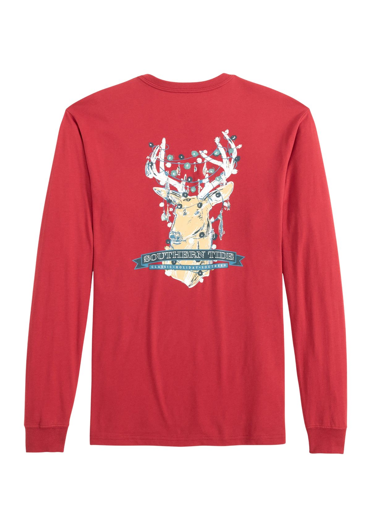 Deermas Tree Long Sleeve Graphic T-Shirt 