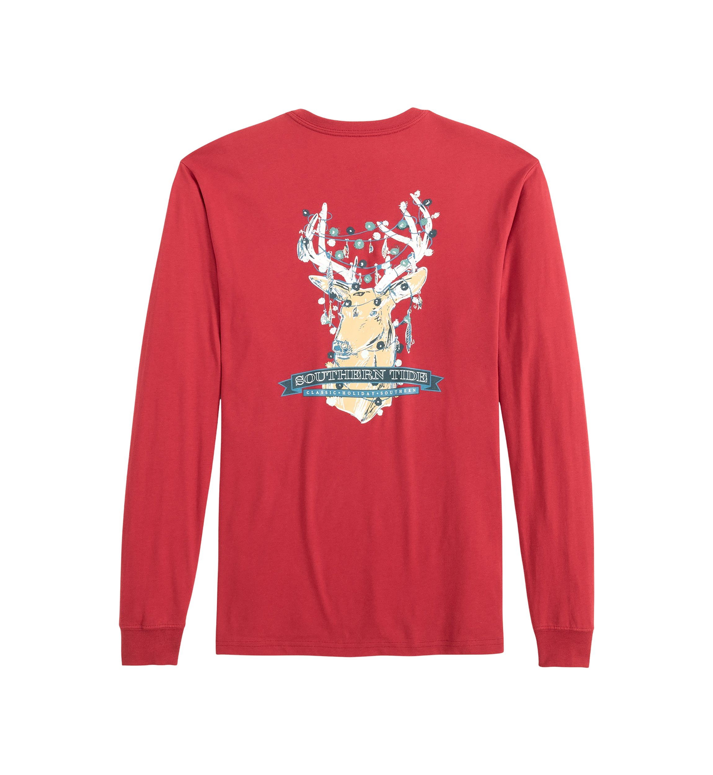 Deermas Tree Long Sleeve Graphic T-Shirt 