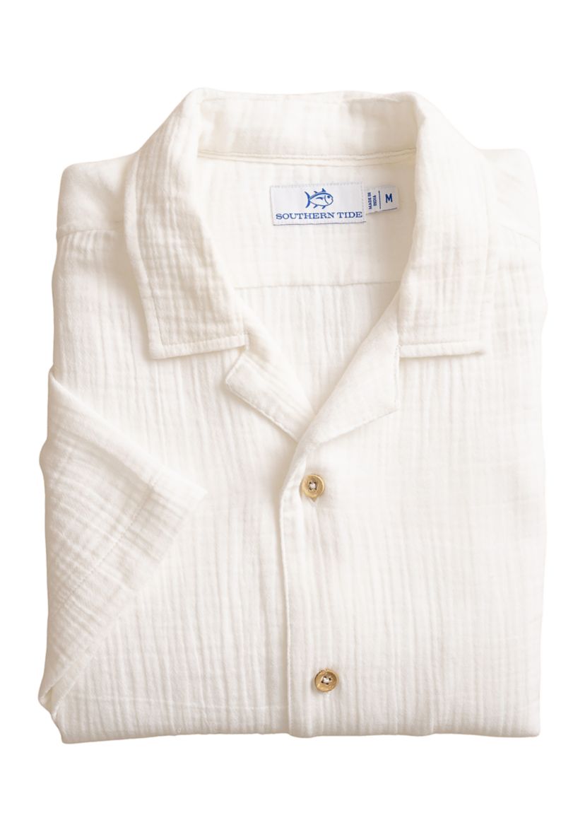Mens Windrift Double Cloth Short Sleeve Camp Shirt