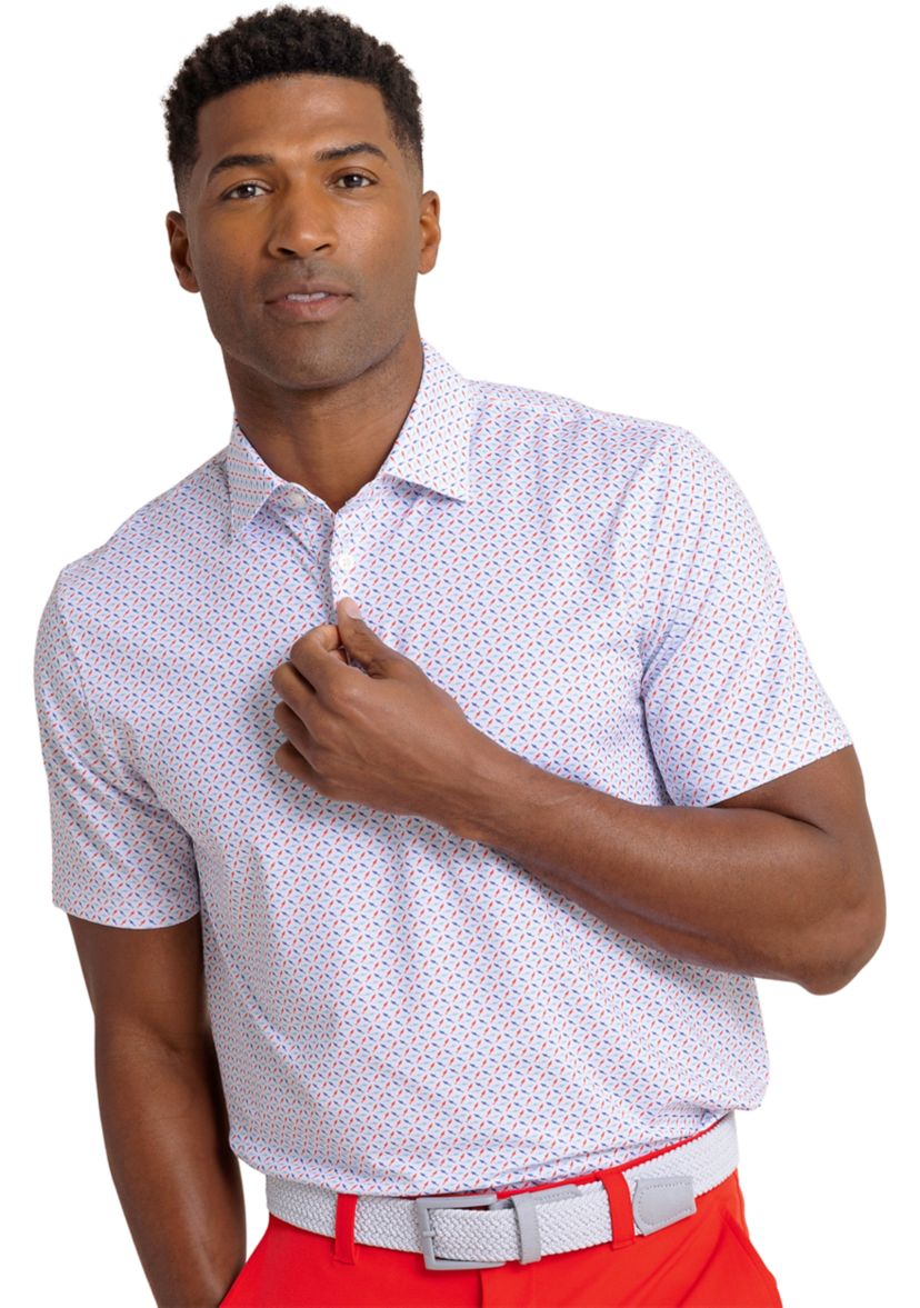 Mens Driver Fintastic Catch Printed Polo Shirt