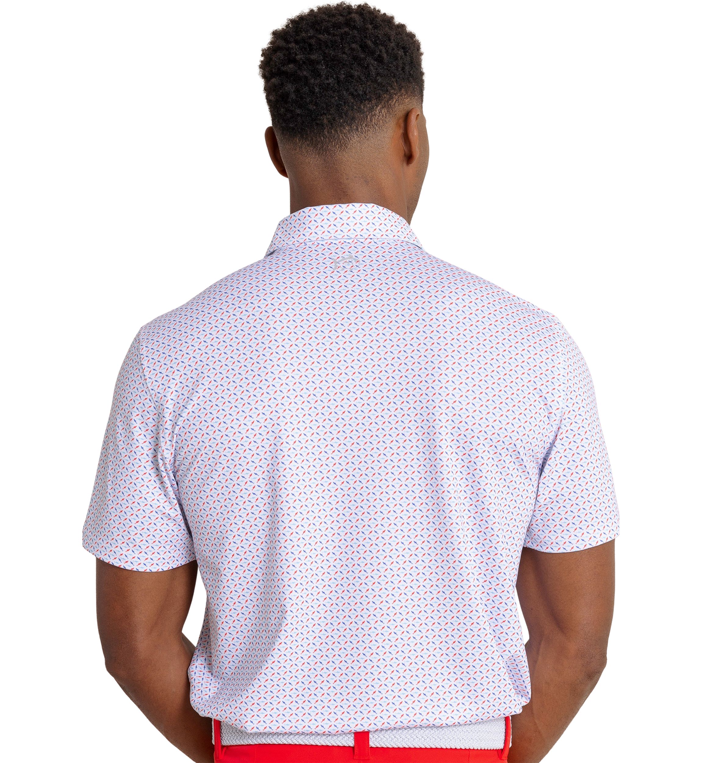 Mens Driver Fintastic Catch Printed Polo Shirt