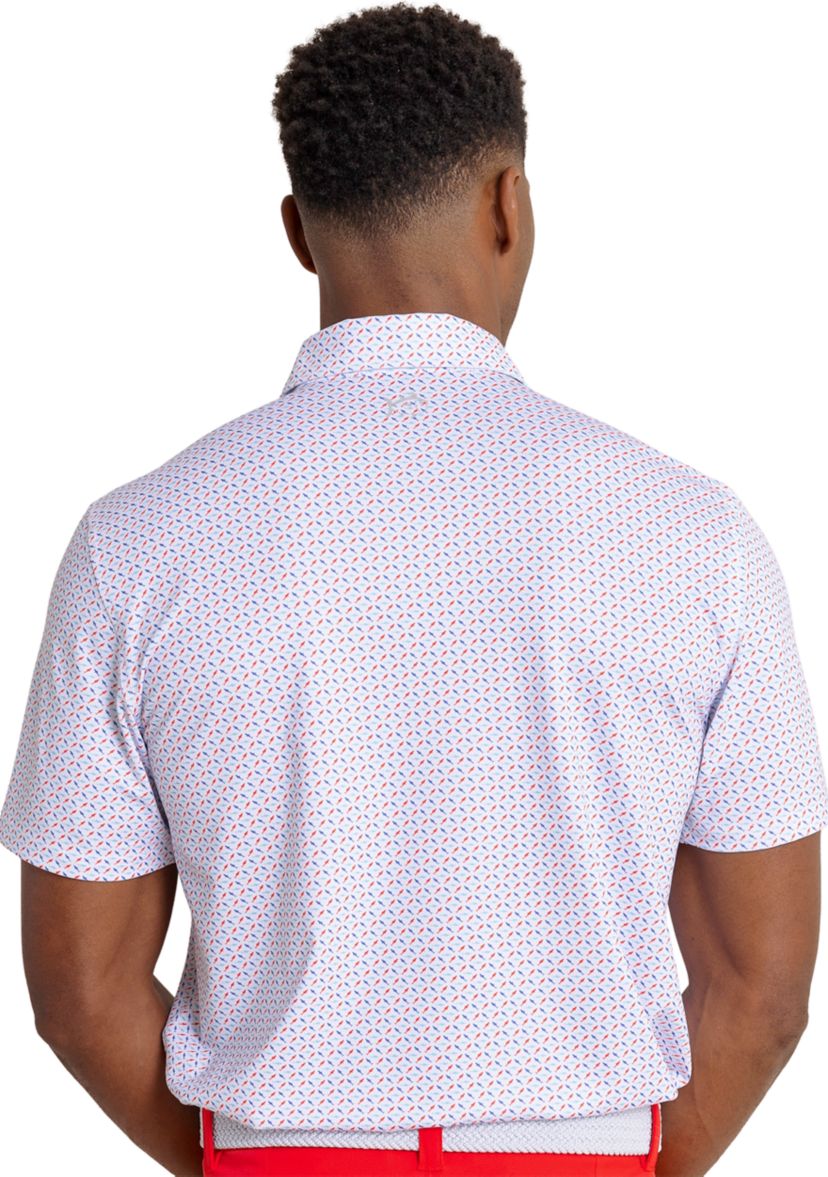 Mens Driver Fintastic Catch Printed Polo Shirt