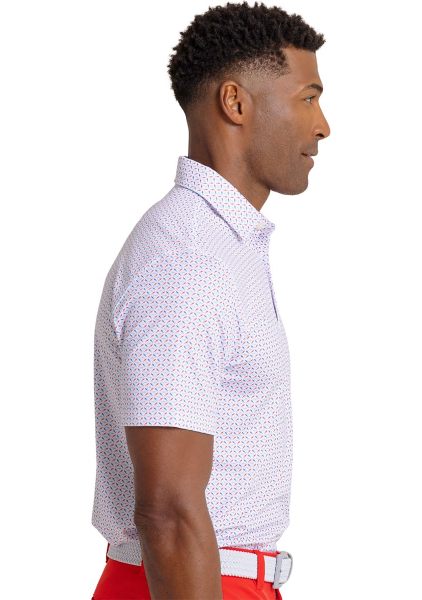 Mens Driver Fintastic Catch Printed Polo Shirt