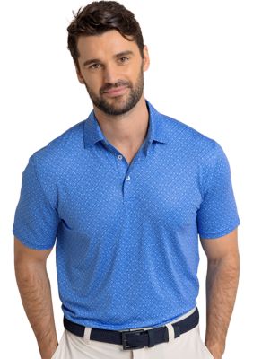 Southern Tide Men's Short Sleeve Driver Snazzy Scales Polo Shirt