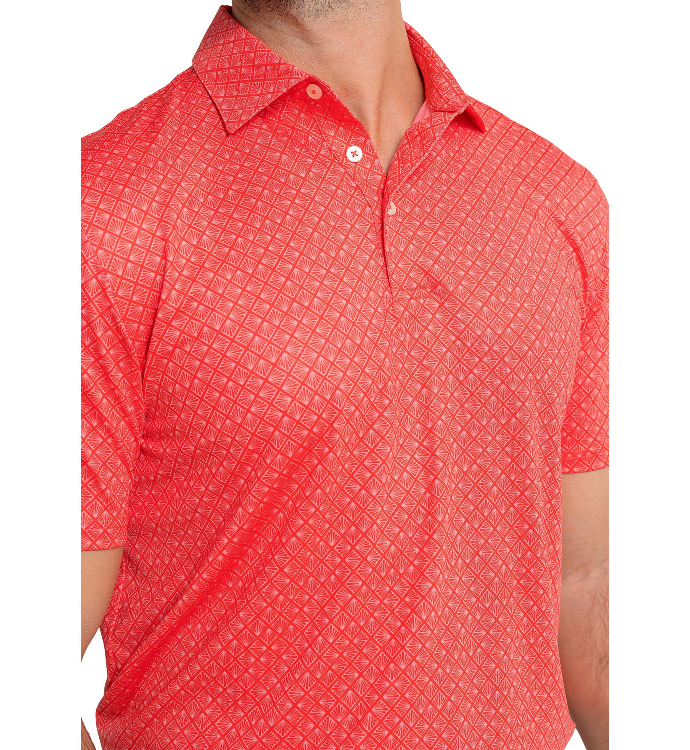 Short Sleeve Driver Snazzy Scales Polo Shirt